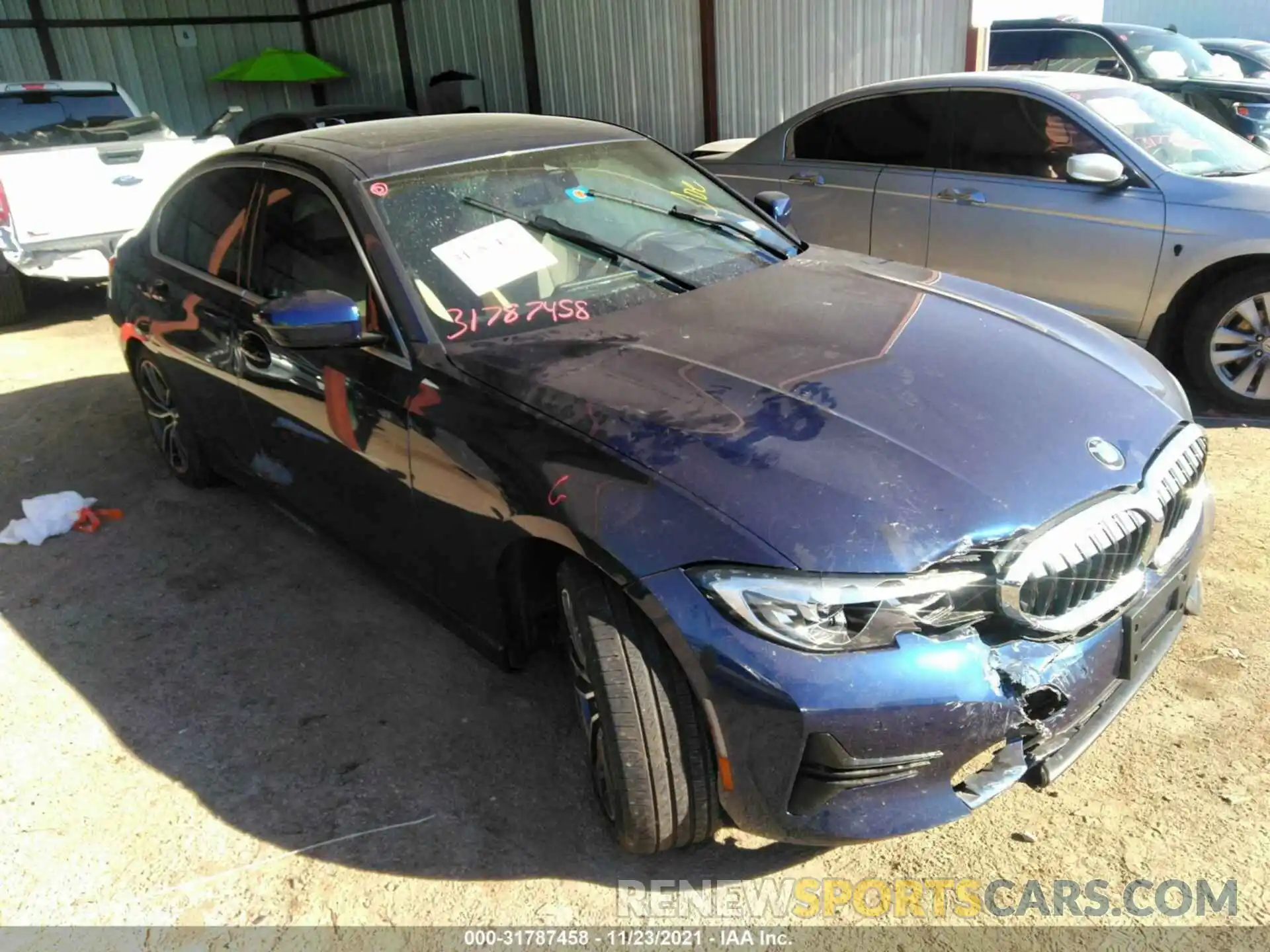 1 Фотография поврежденного автомобиля 3MW5R1J05L8B10579 BMW 3 SERIES 2020