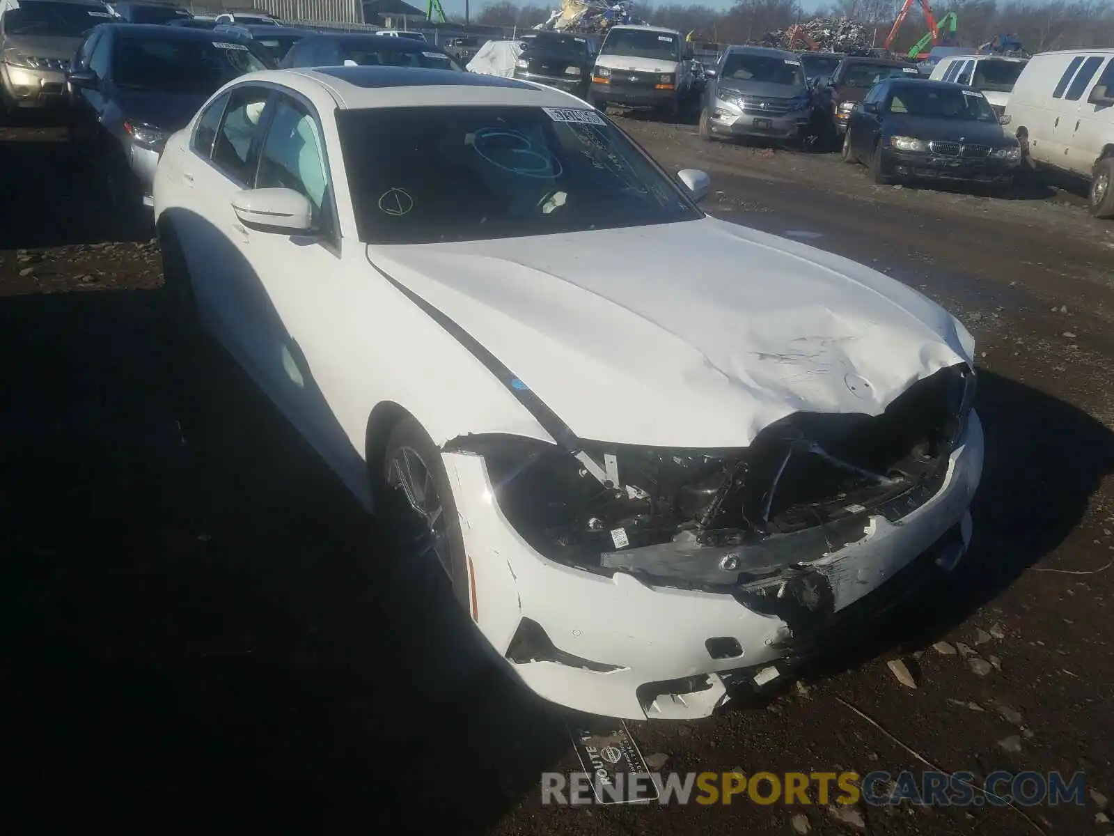 1 Фотография поврежденного автомобиля 3MW5R1J05L8B17385 BMW 3 SERIES 2020