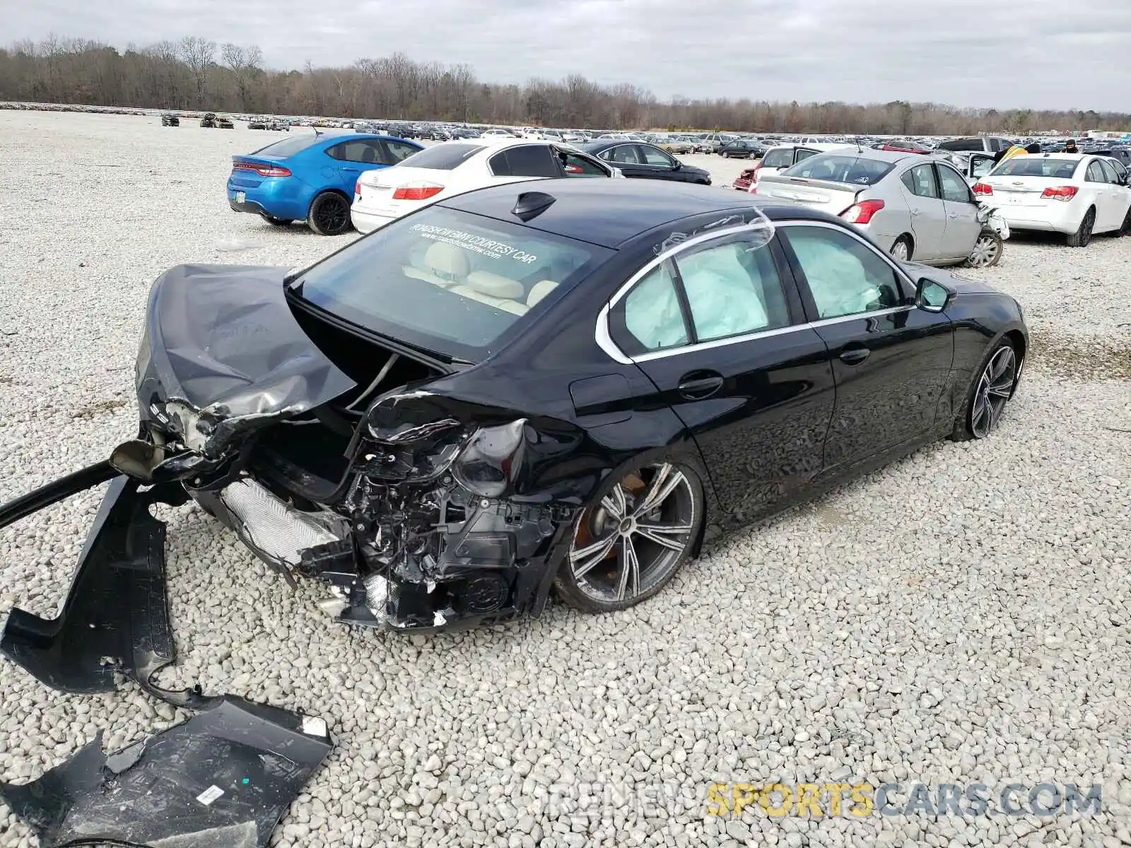 4 Фотография поврежденного автомобиля 3MW5R1J05L8B42898 BMW 3 SERIES 2020