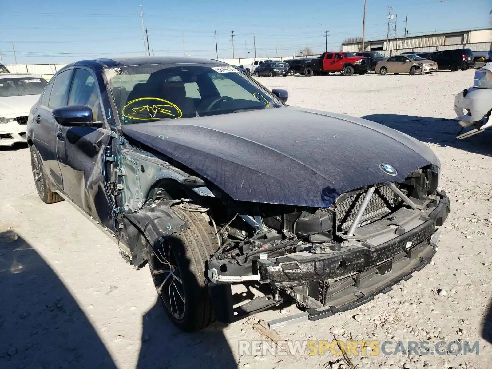 1 Photograph of a damaged car 3MW5R1J06L8B12860 BMW 3 SERIES 2020