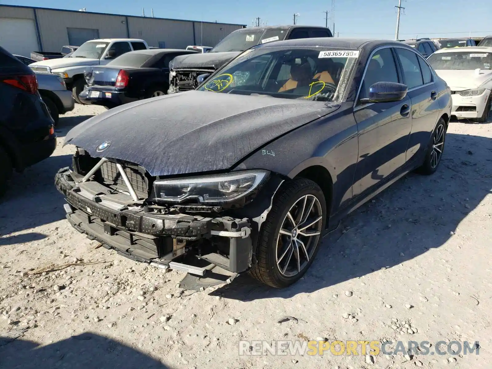 2 Photograph of a damaged car 3MW5R1J06L8B12860 BMW 3 SERIES 2020