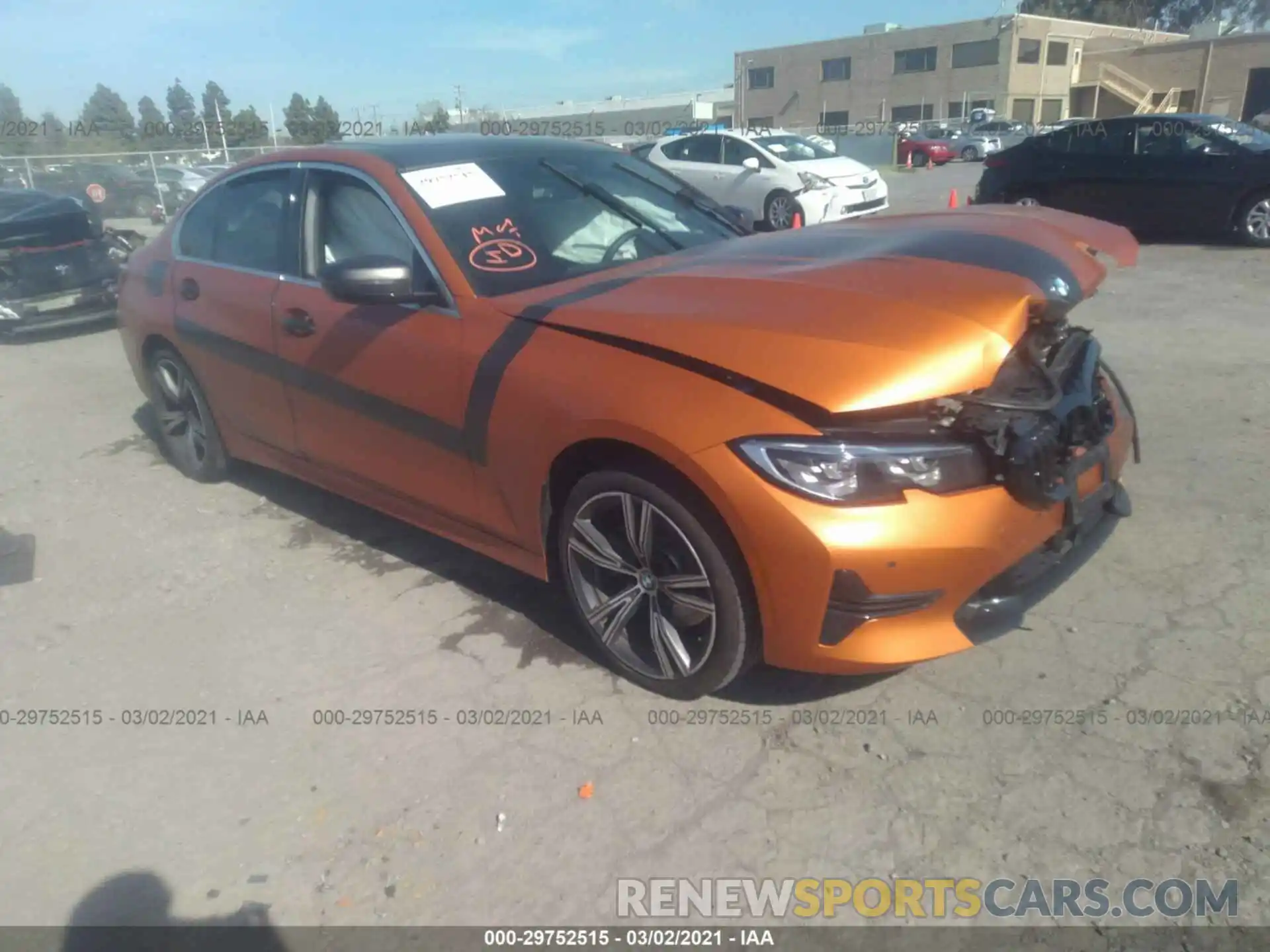 1 Photograph of a damaged car 3MW5R1J06L8B17072 BMW 3 SERIES 2020