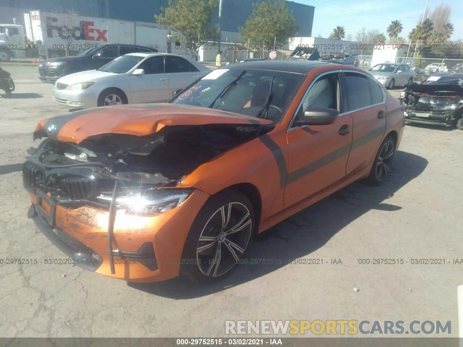 2 Photograph of a damaged car 3MW5R1J06L8B17072 BMW 3 SERIES 2020