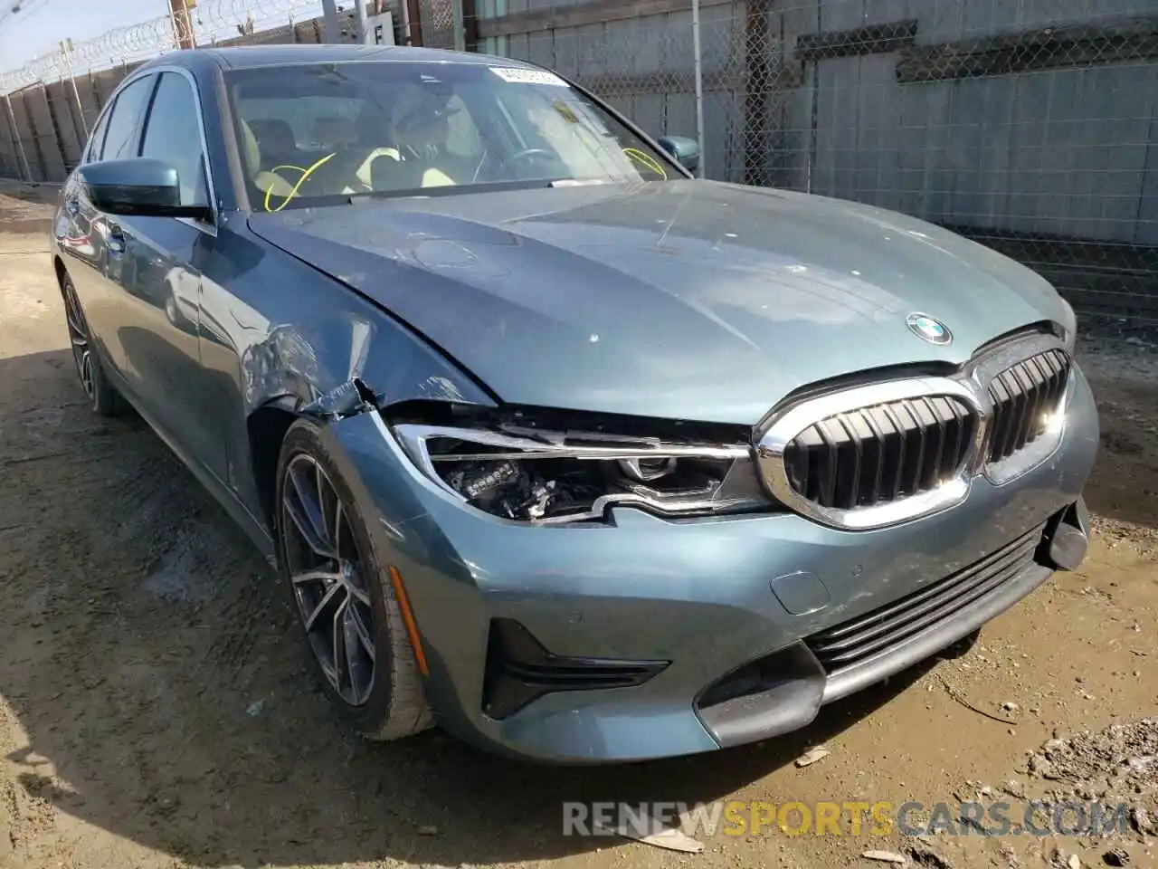 1 Photograph of a damaged car 3MW5R1J06L8B21378 BMW 3 SERIES 2020