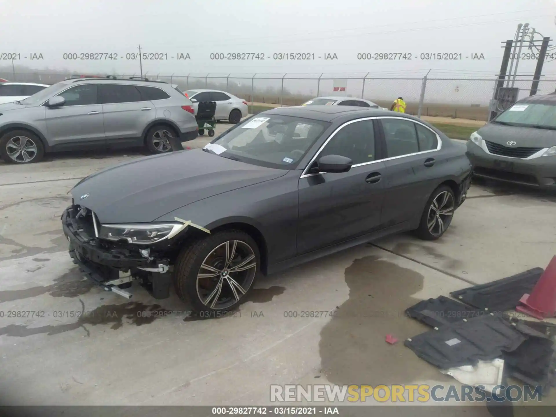 2 Photograph of a damaged car 3MW5R1J06L8B33322 BMW 3 SERIES 2020