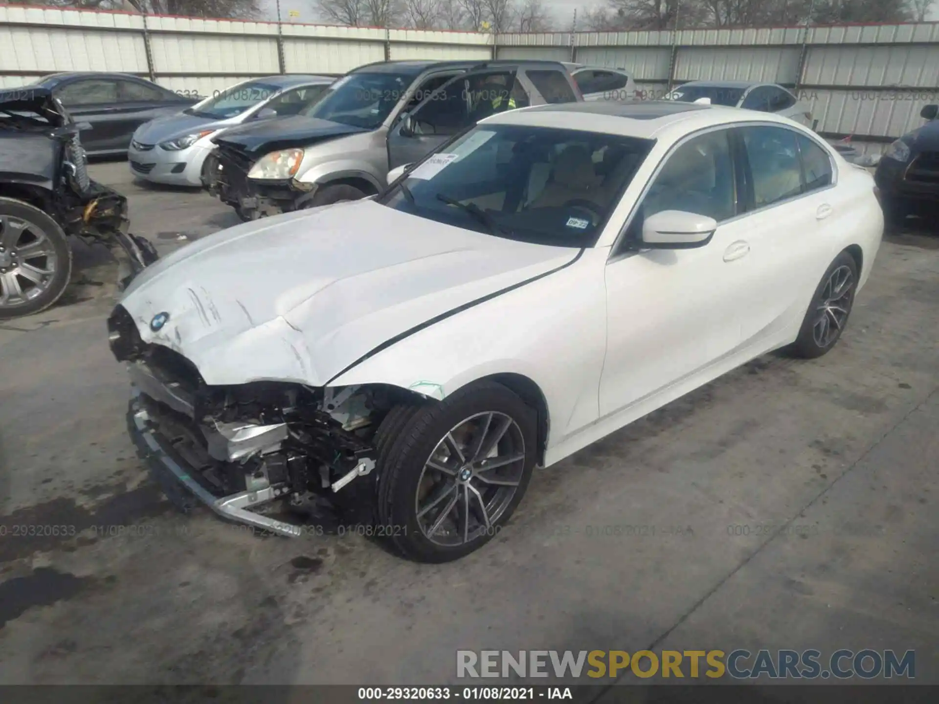 2 Photograph of a damaged car 3MW5R1J07L8B11443 BMW 3 SERIES 2020