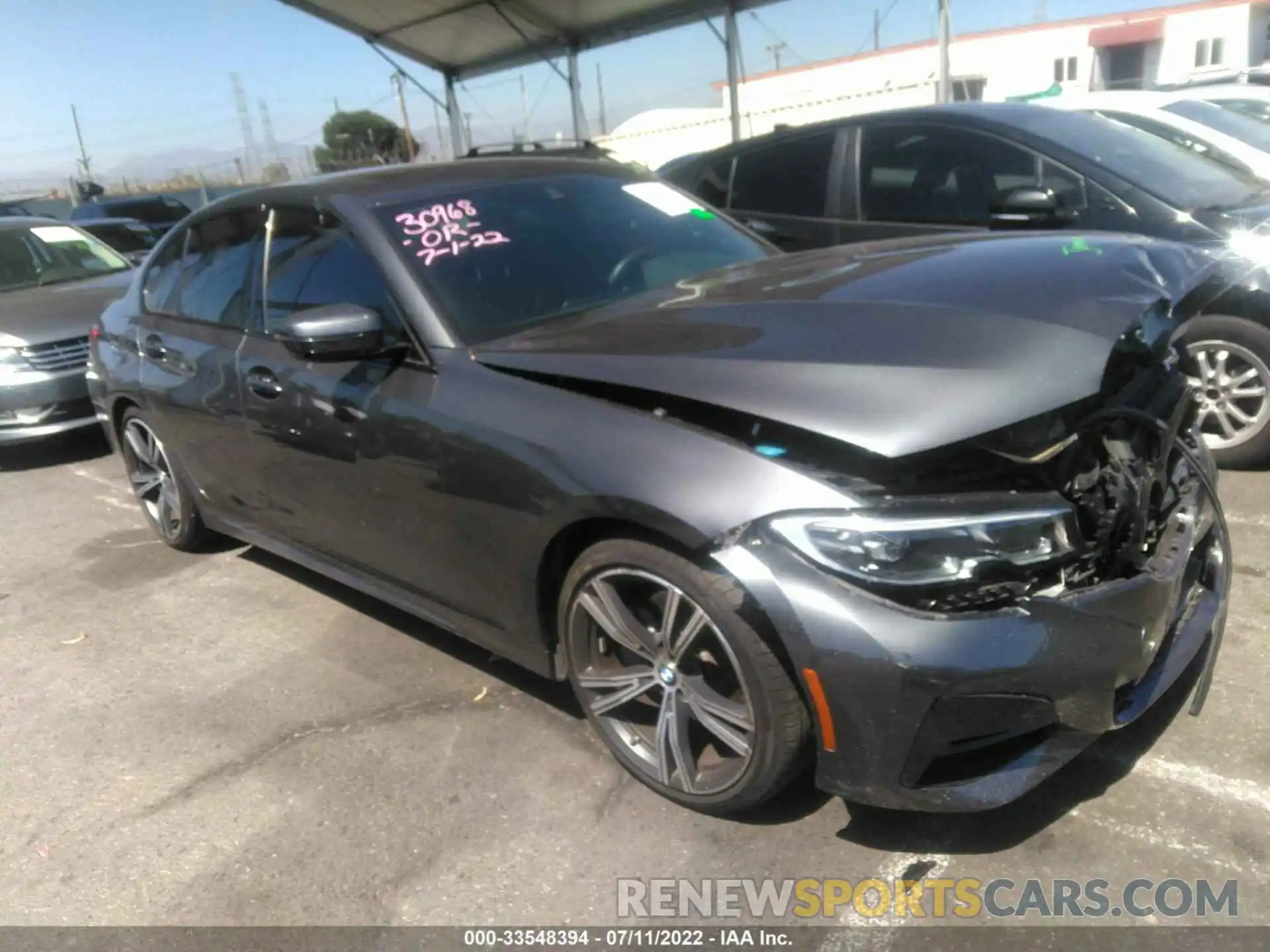 1 Photograph of a damaged car 3MW5R1J07L8B15685 BMW 3 SERIES 2020