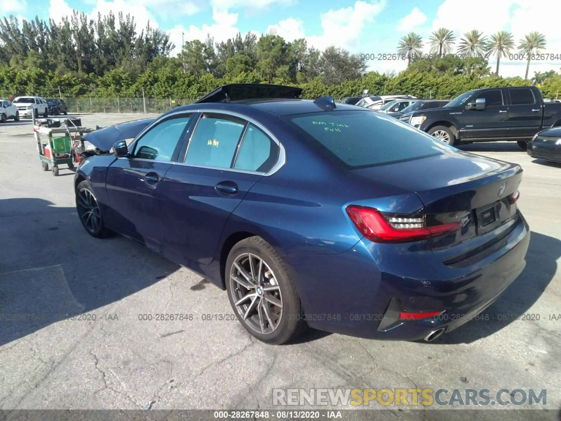 3 Photograph of a damaged car 3MW5R1J07L8B17470 BMW 3 SERIES 2020