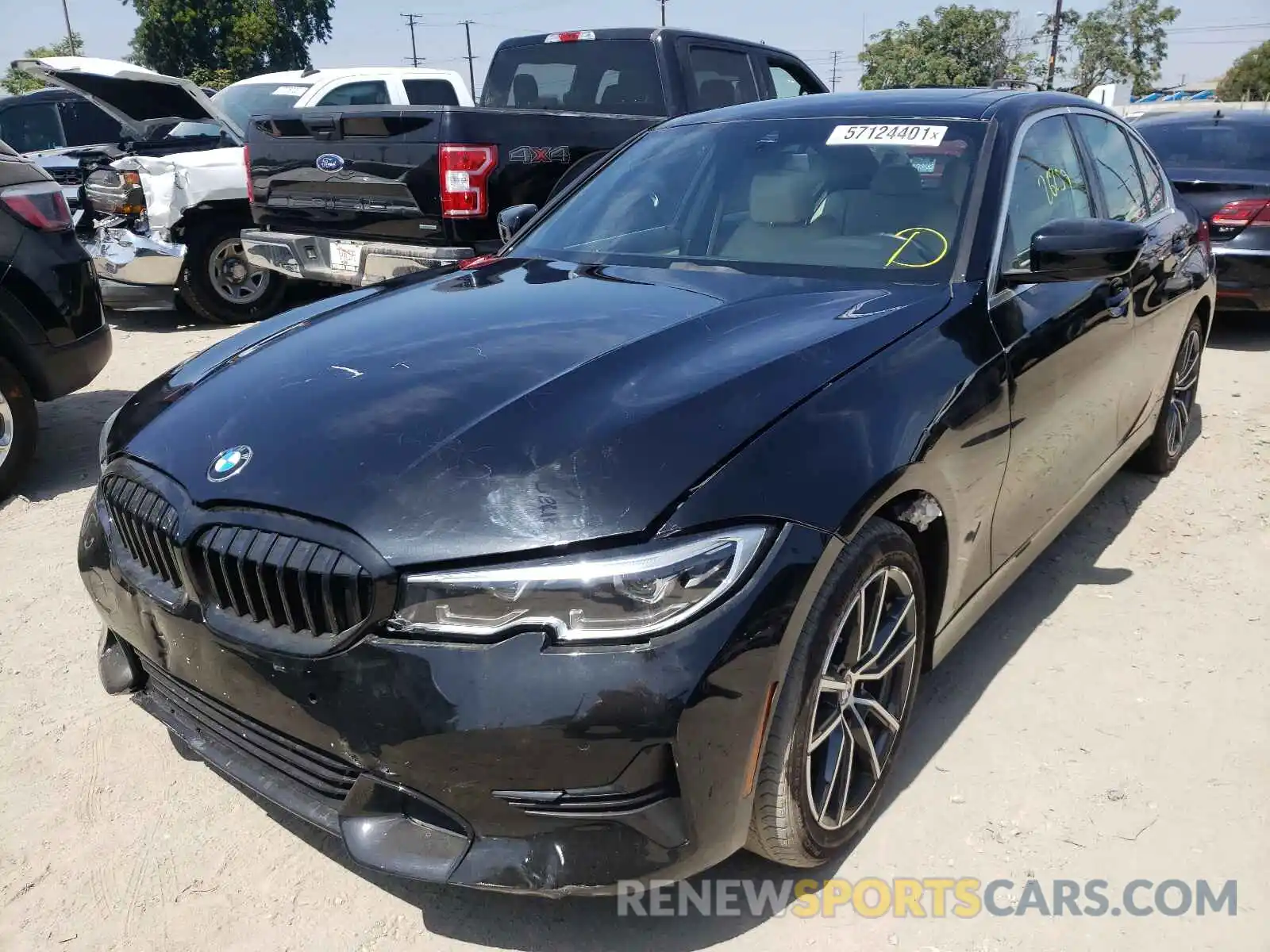 2 Photograph of a damaged car 3MW5R1J07L8B20613 BMW 3 SERIES 2020