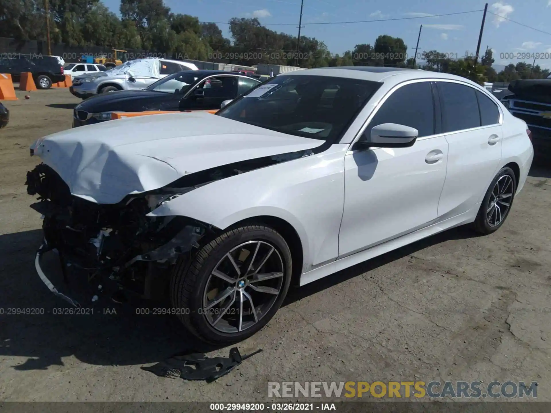 2 Photograph of a damaged car 3MW5R1J07L8B31059 BMW 3 SERIES 2020