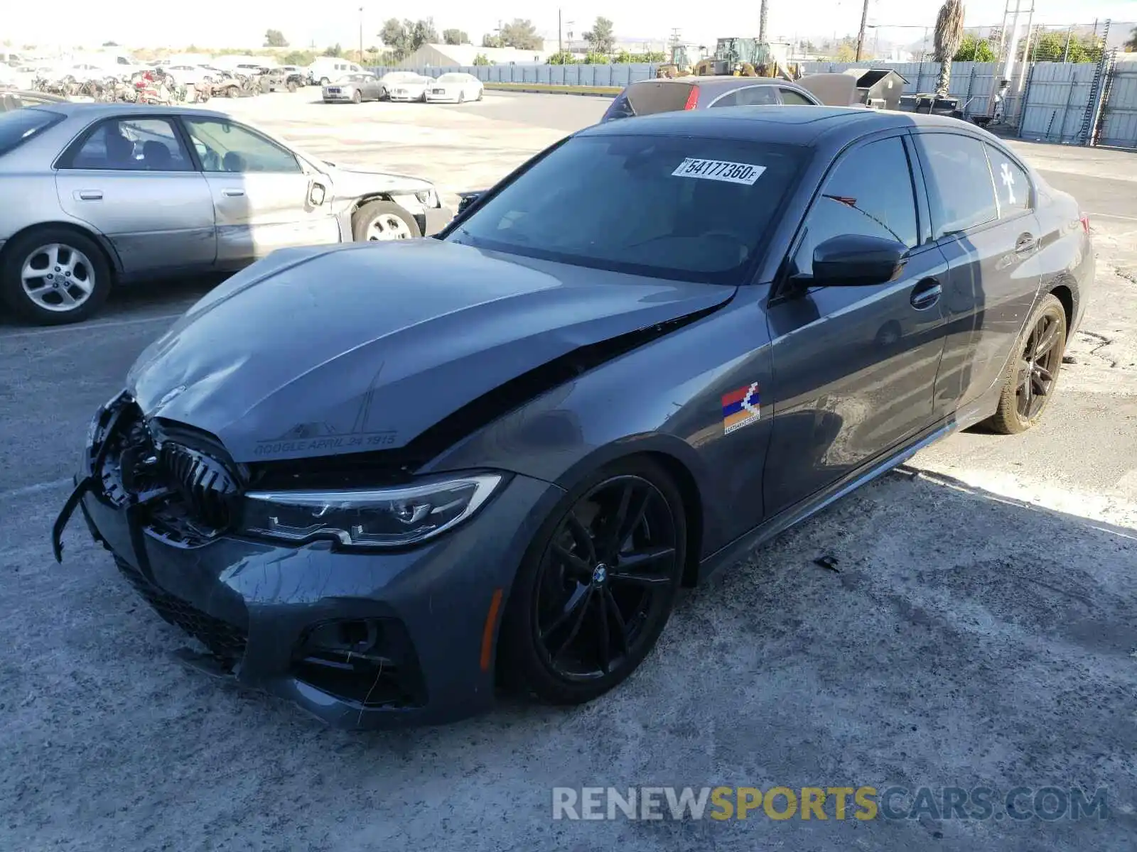 2 Photograph of a damaged car 3MW5R1J07L8B33703 BMW 3 SERIES 2020