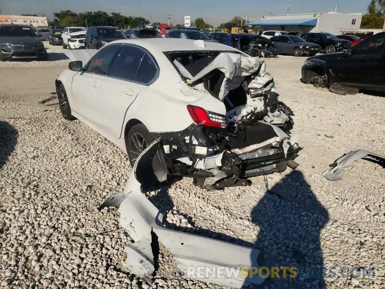 3 Photograph of a damaged car 3MW5R1J08L8B01018 BMW 3 SERIES 2020