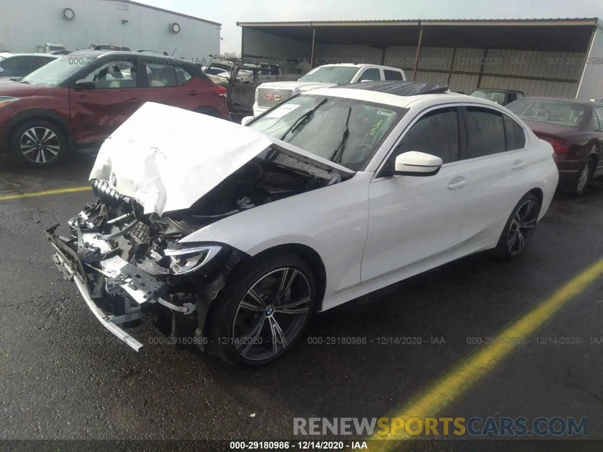 2 Photograph of a damaged car 3MW5R1J08L8B07742 BMW 3 SERIES 2020