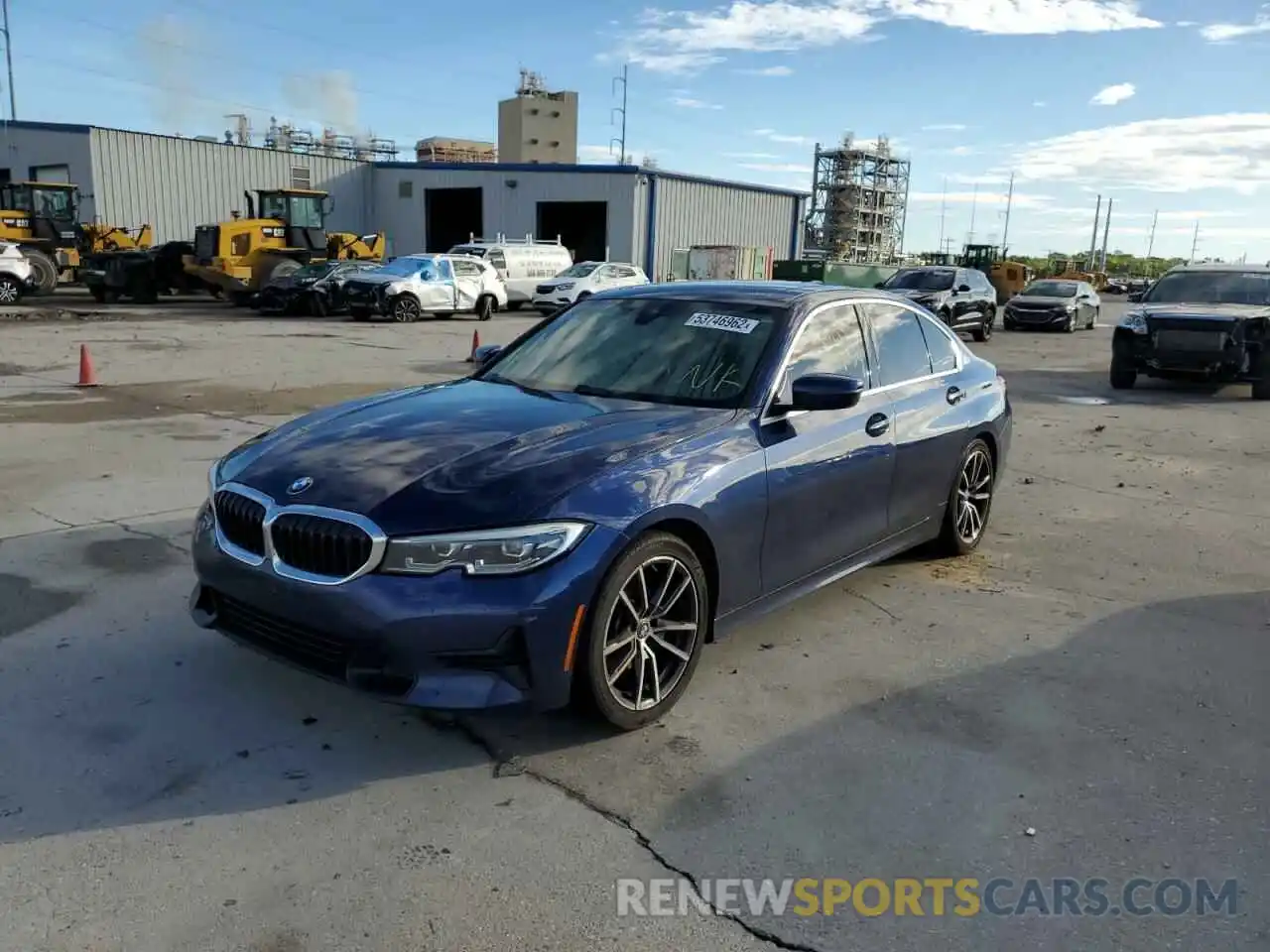 2 Фотография поврежденного автомобиля 3MW5R1J08L8B08146 BMW 3 SERIES 2020