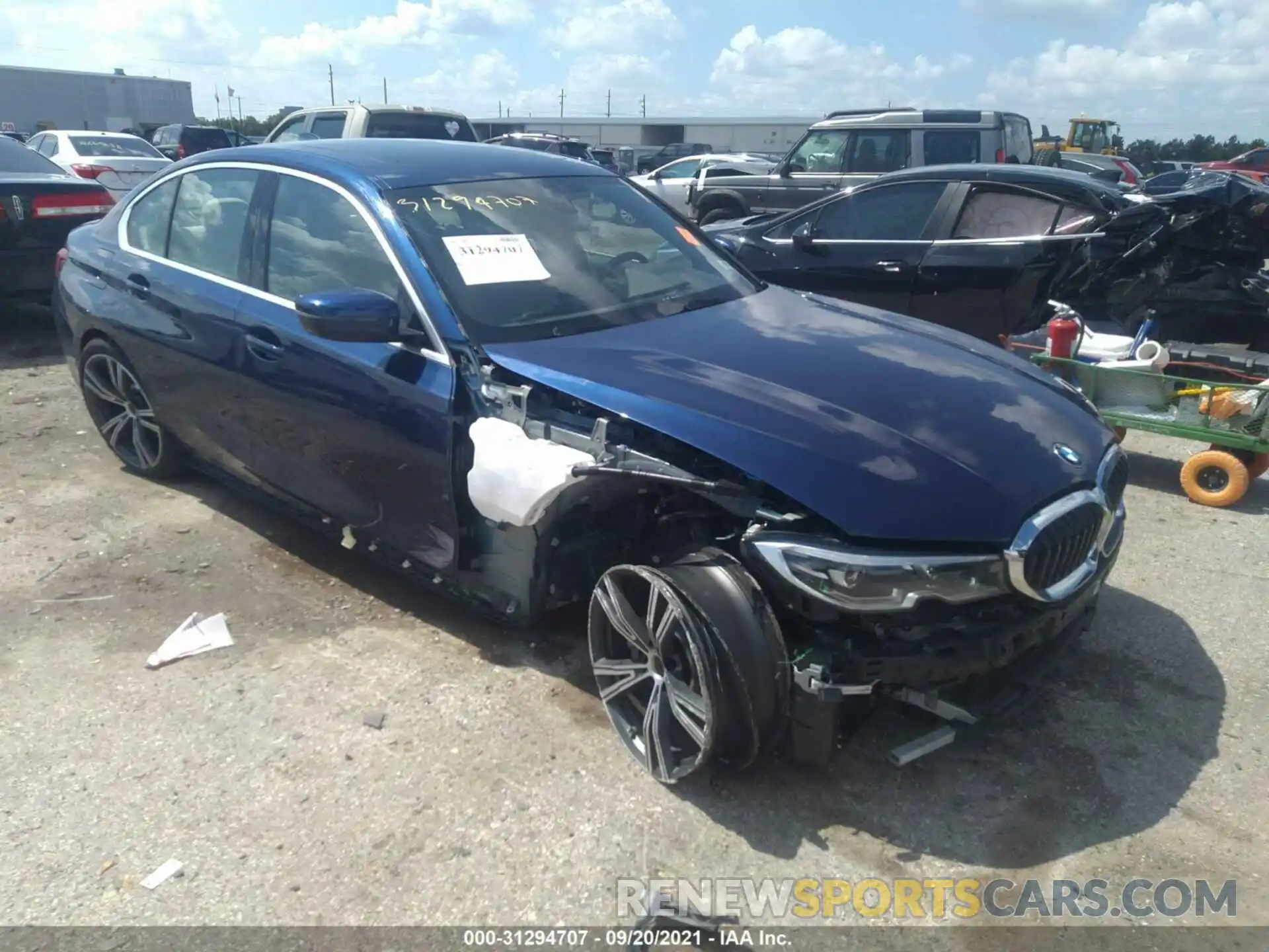 1 Photograph of a damaged car 3MW5R1J08L8B12794 BMW 3 SERIES 2020