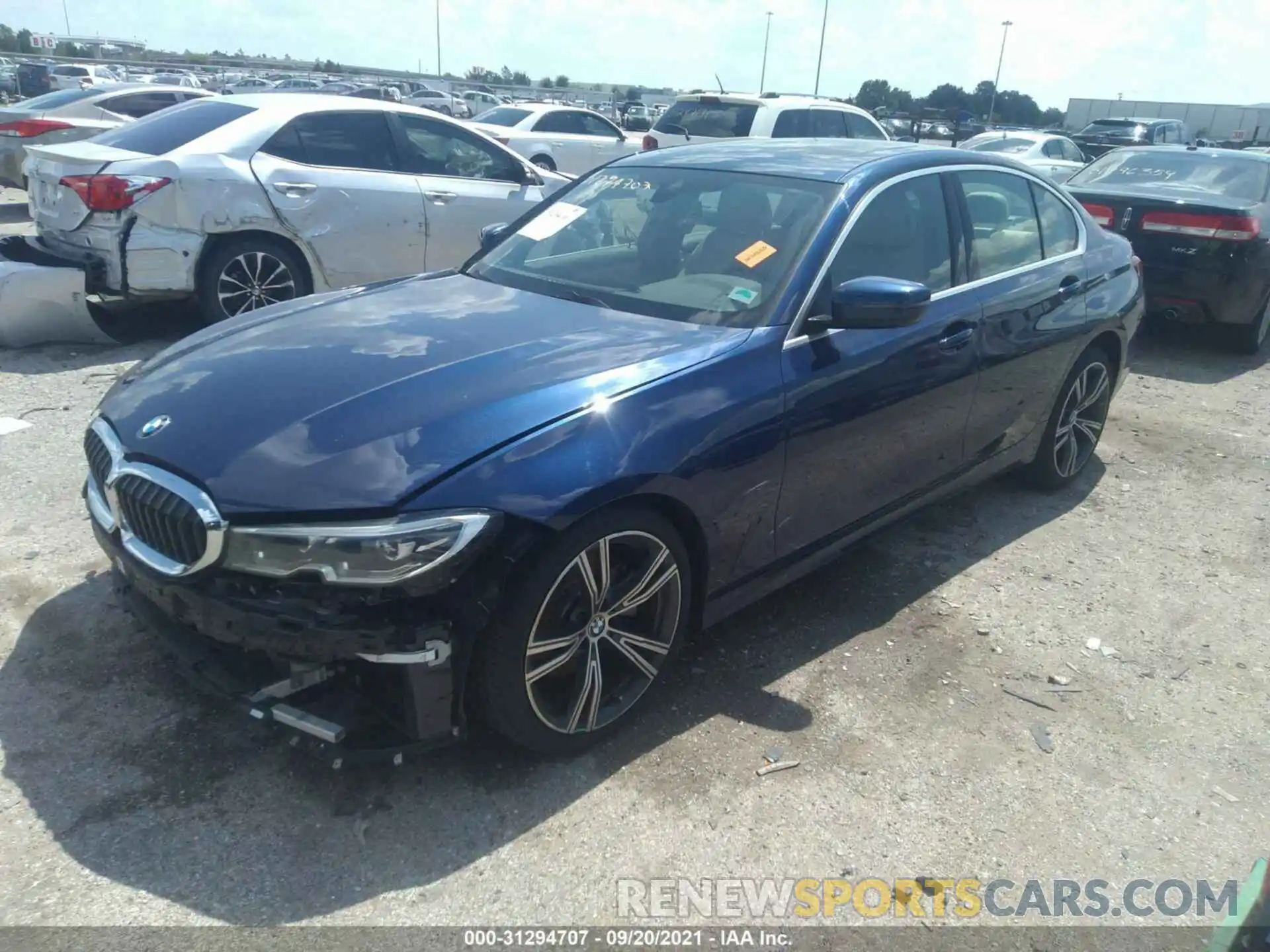 2 Фотография поврежденного автомобиля 3MW5R1J08L8B12794 BMW 3 SERIES 2020