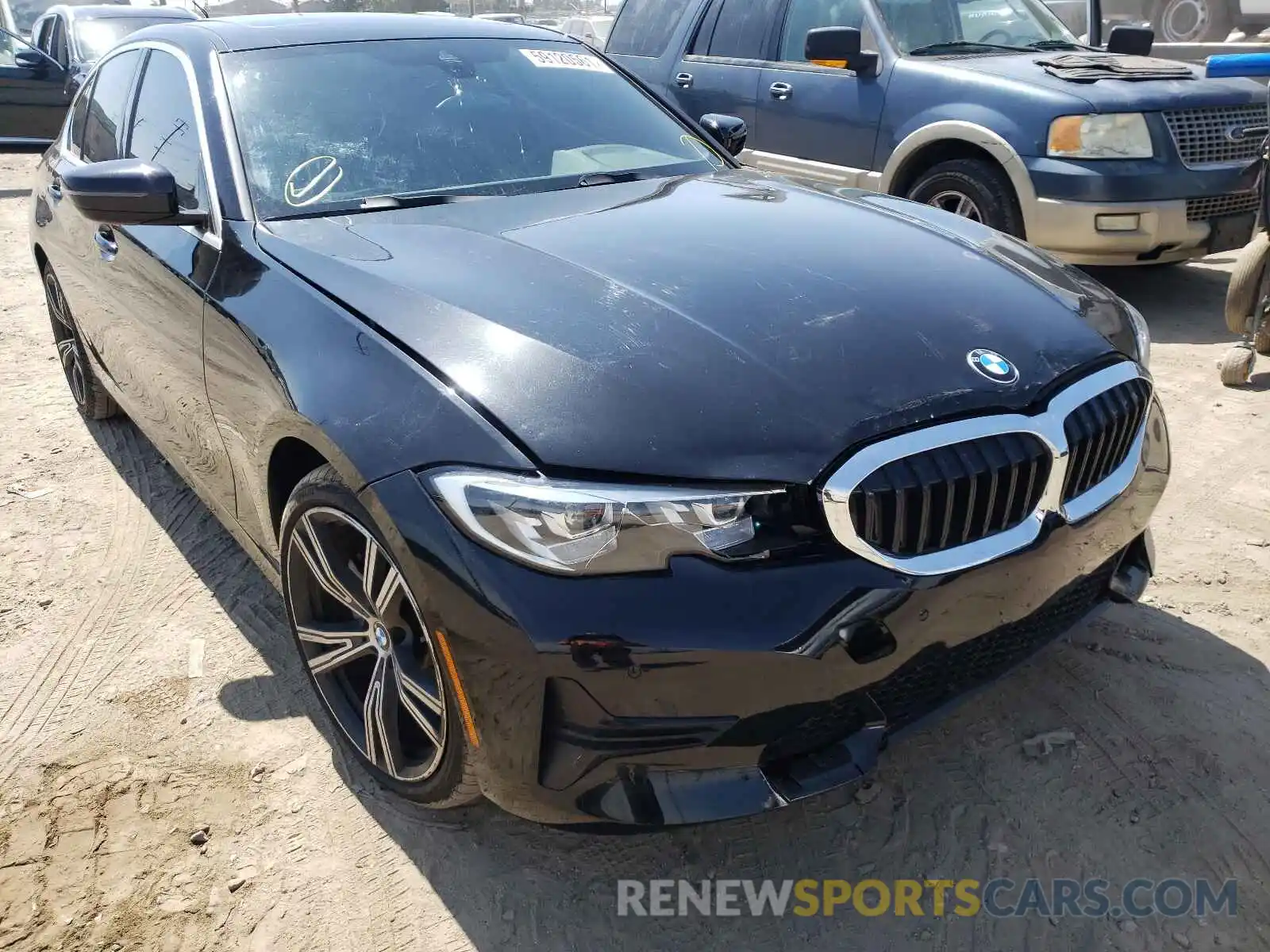 1 Photograph of a damaged car 3MW5R1J08L8B29322 BMW 3 SERIES 2020