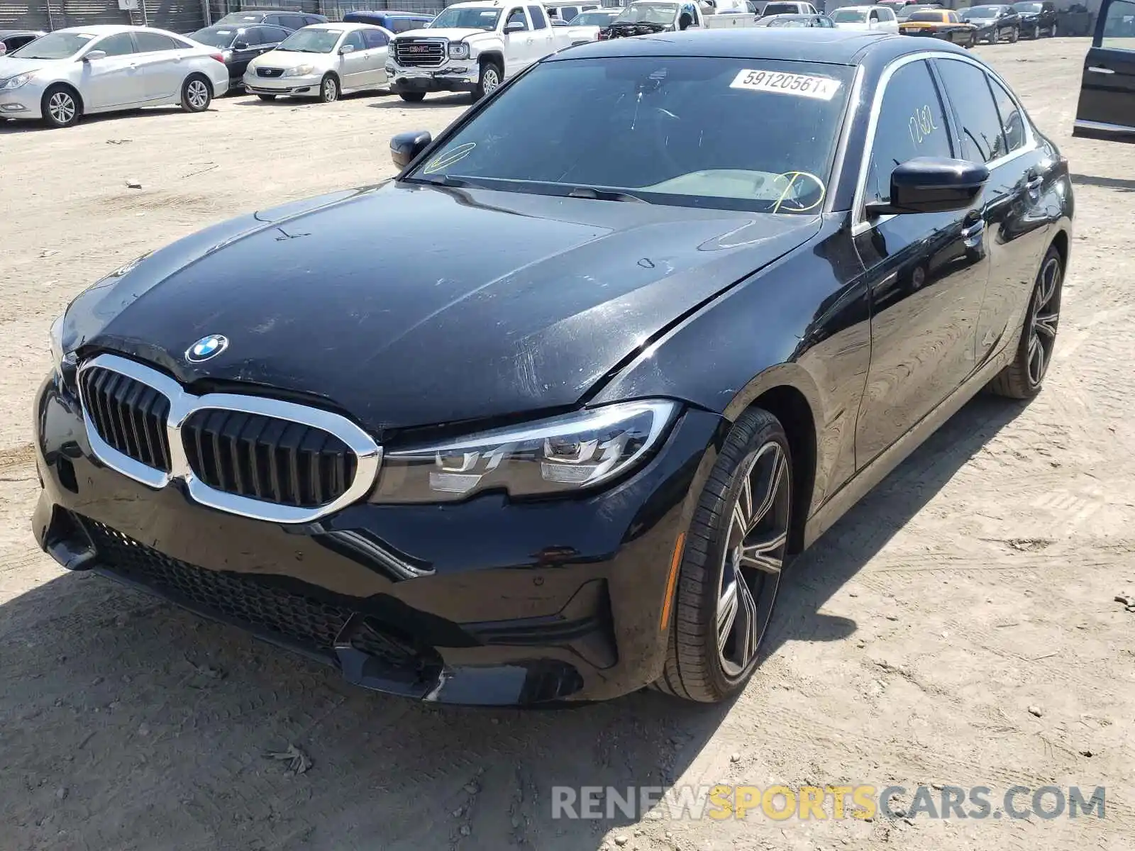 2 Photograph of a damaged car 3MW5R1J08L8B29322 BMW 3 SERIES 2020