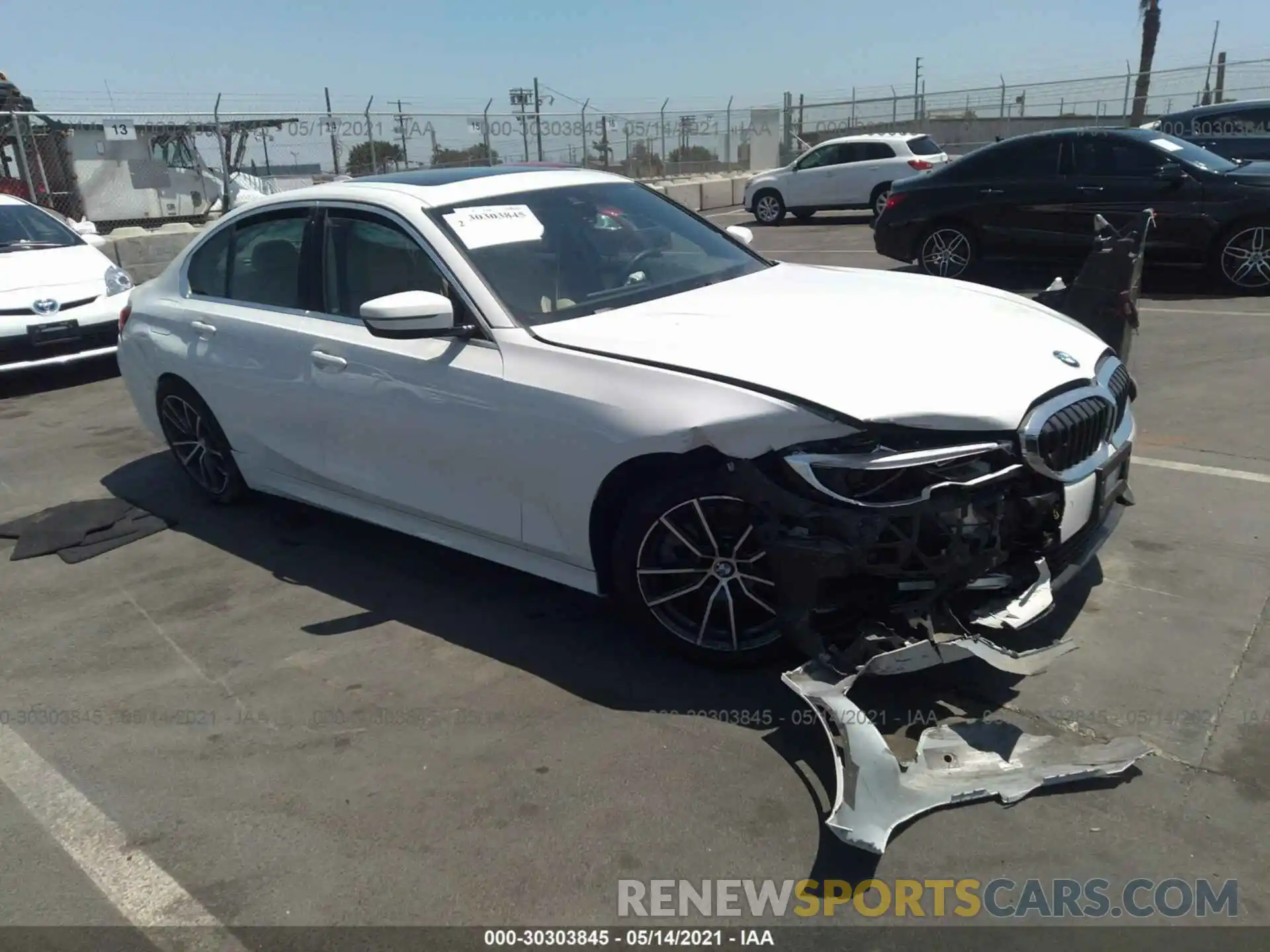 1 Photograph of a damaged car 3MW5R1J08L8B30907 BMW 3 SERIES 2020