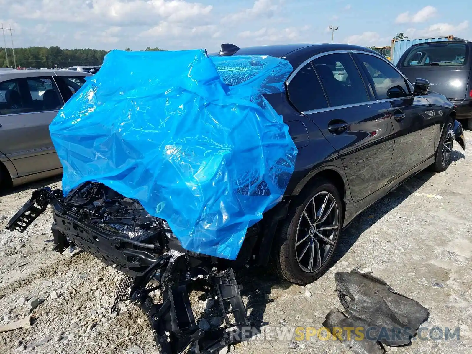 4 Фотография поврежденного автомобиля 3MW5R1J08L8B31734 BMW 3 SERIES 2020