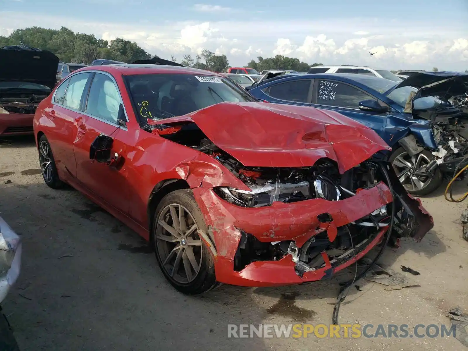 1 Photograph of a damaged car 3MW5R1J08L8B38215 BMW 3 SERIES 2020