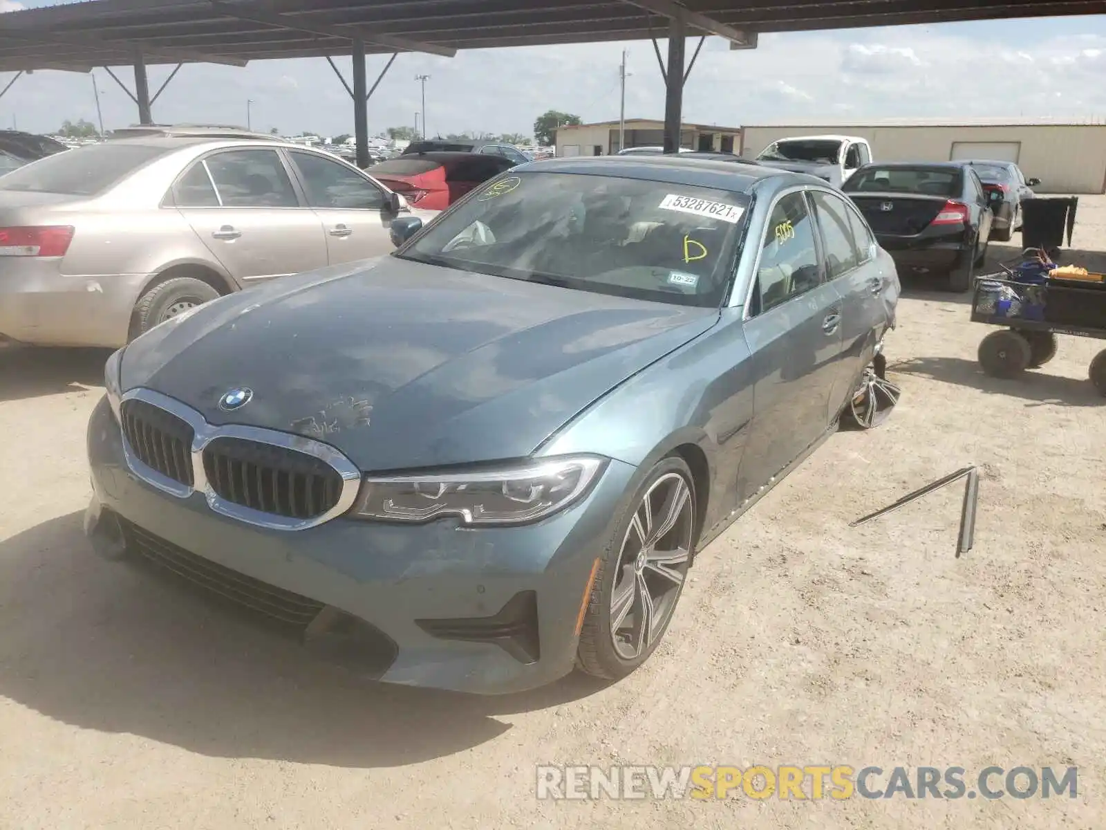 2 Photograph of a damaged car 3MW5R1J08L8B45293 BMW 3 SERIES 2020