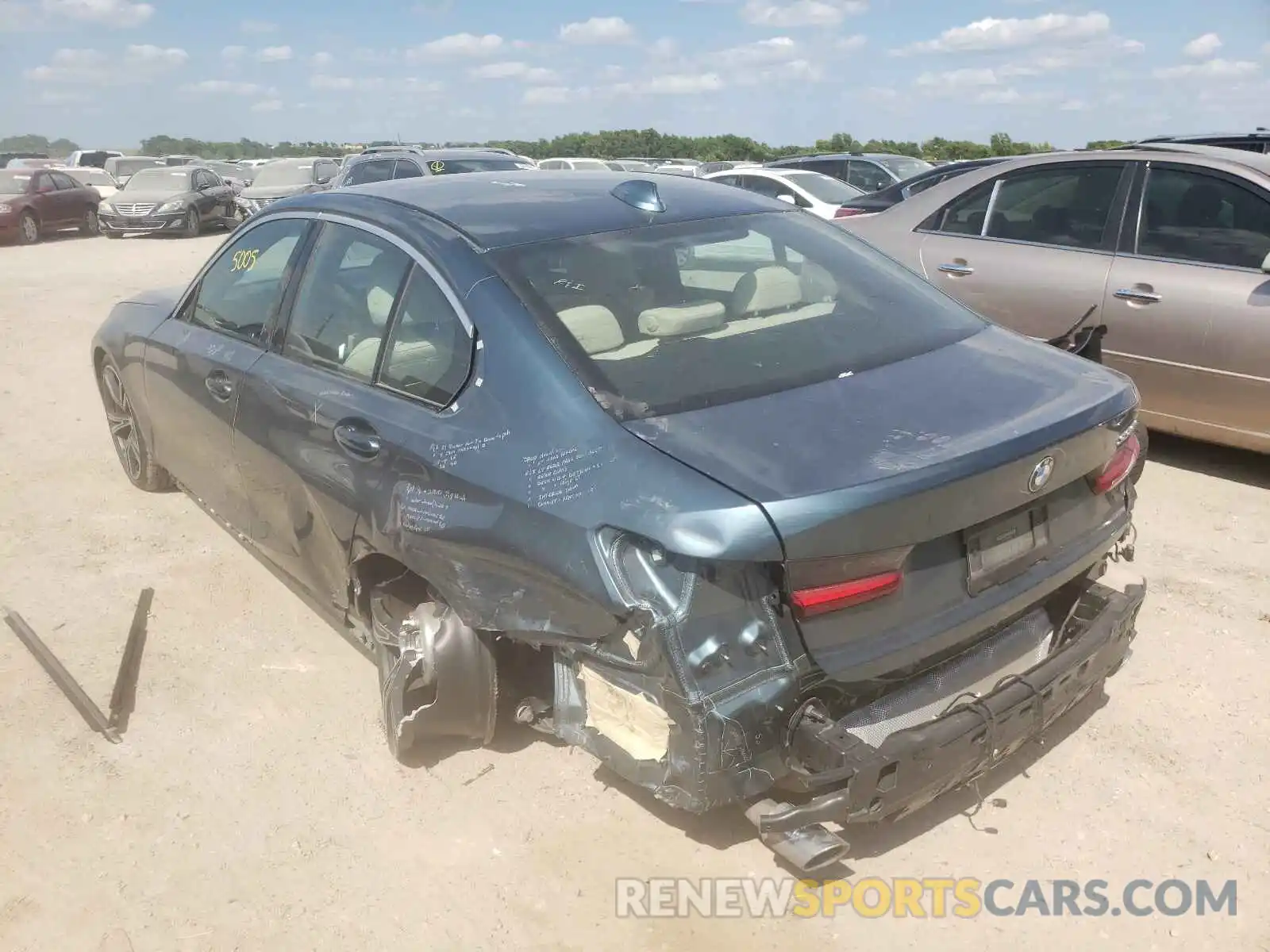 3 Photograph of a damaged car 3MW5R1J08L8B45293 BMW 3 SERIES 2020