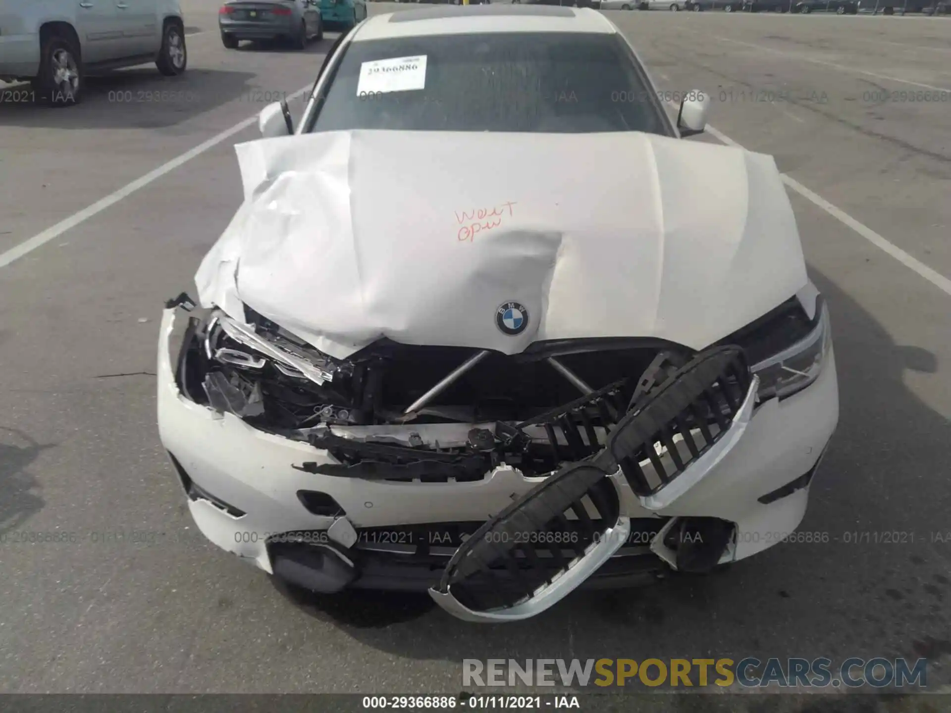 6 Photograph of a damaged car 3MW5R1J08L8B46475 BMW 3 SERIES 2020