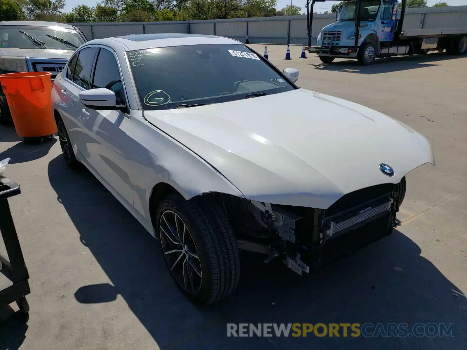 1 Photograph of a damaged car 3MW5R1J09L8B11282 BMW 3 SERIES 2020