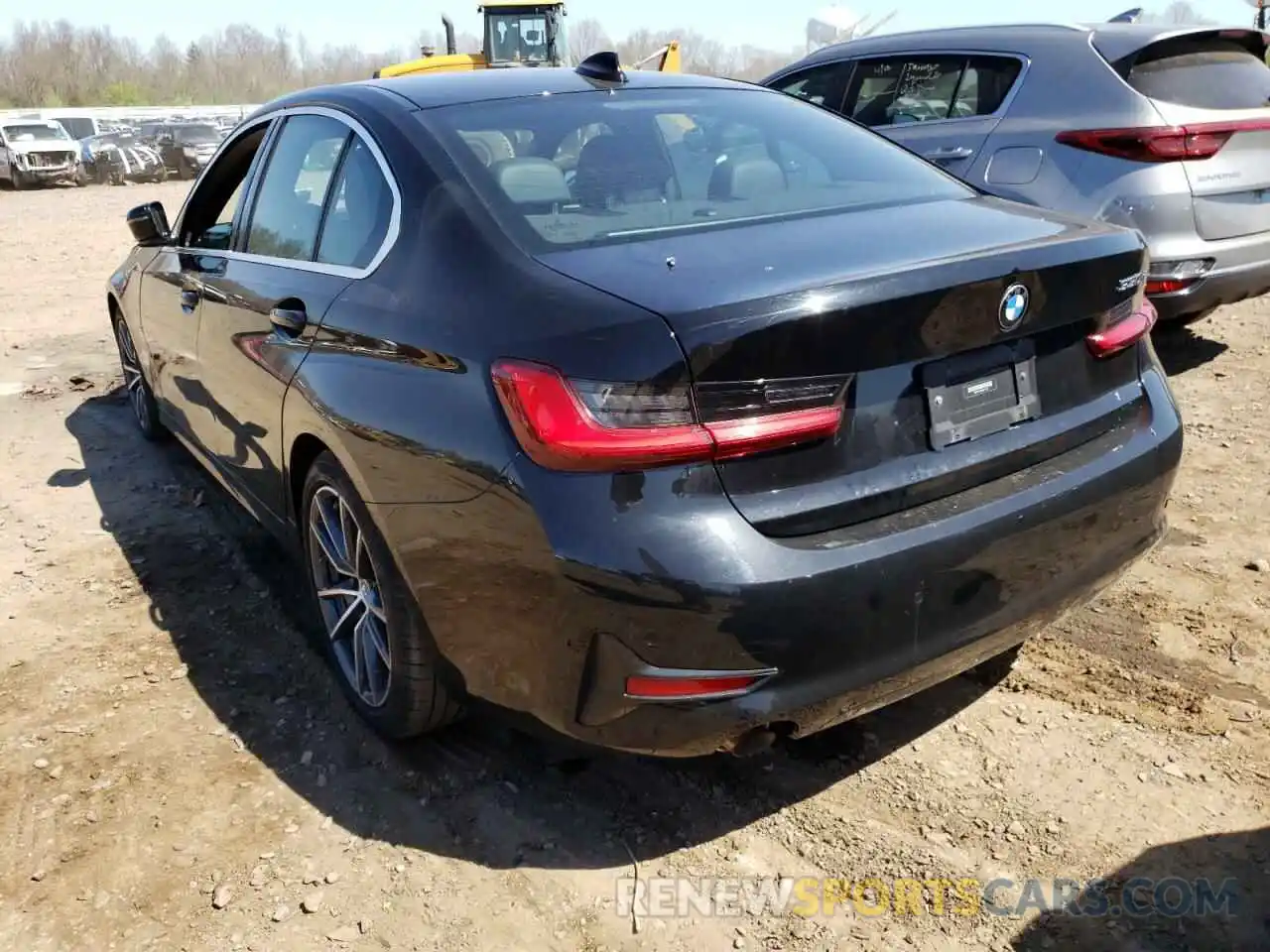 3 Photograph of a damaged car 3MW5R1J09L8B11783 BMW 3 SERIES 2020