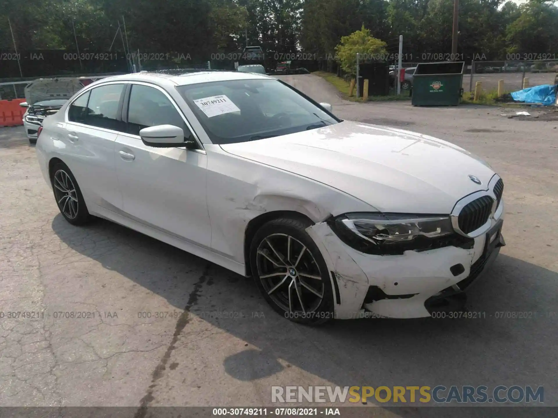 1 Photograph of a damaged car 3MW5R1J09L8B12321 BMW 3 SERIES 2020