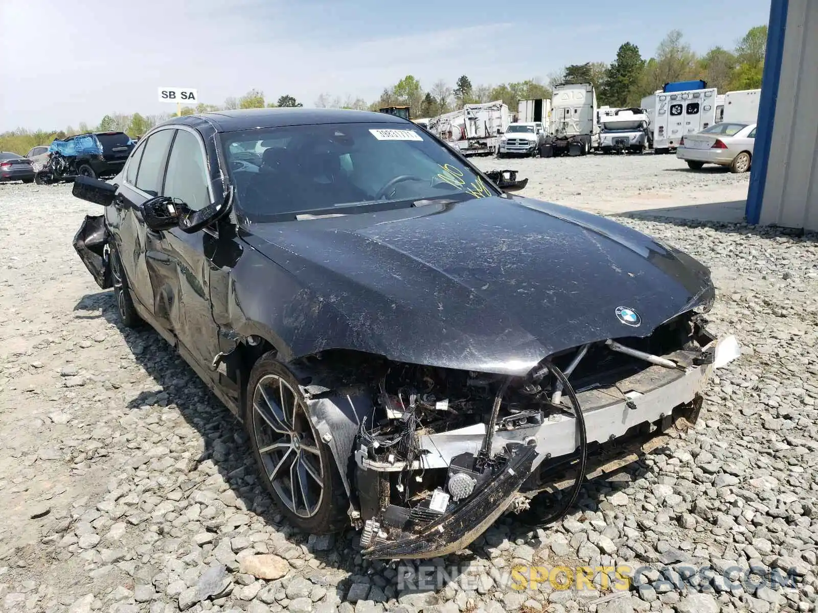 1 Photograph of a damaged car 3MW5R1J09L8B14876 BMW 3 SERIES 2020