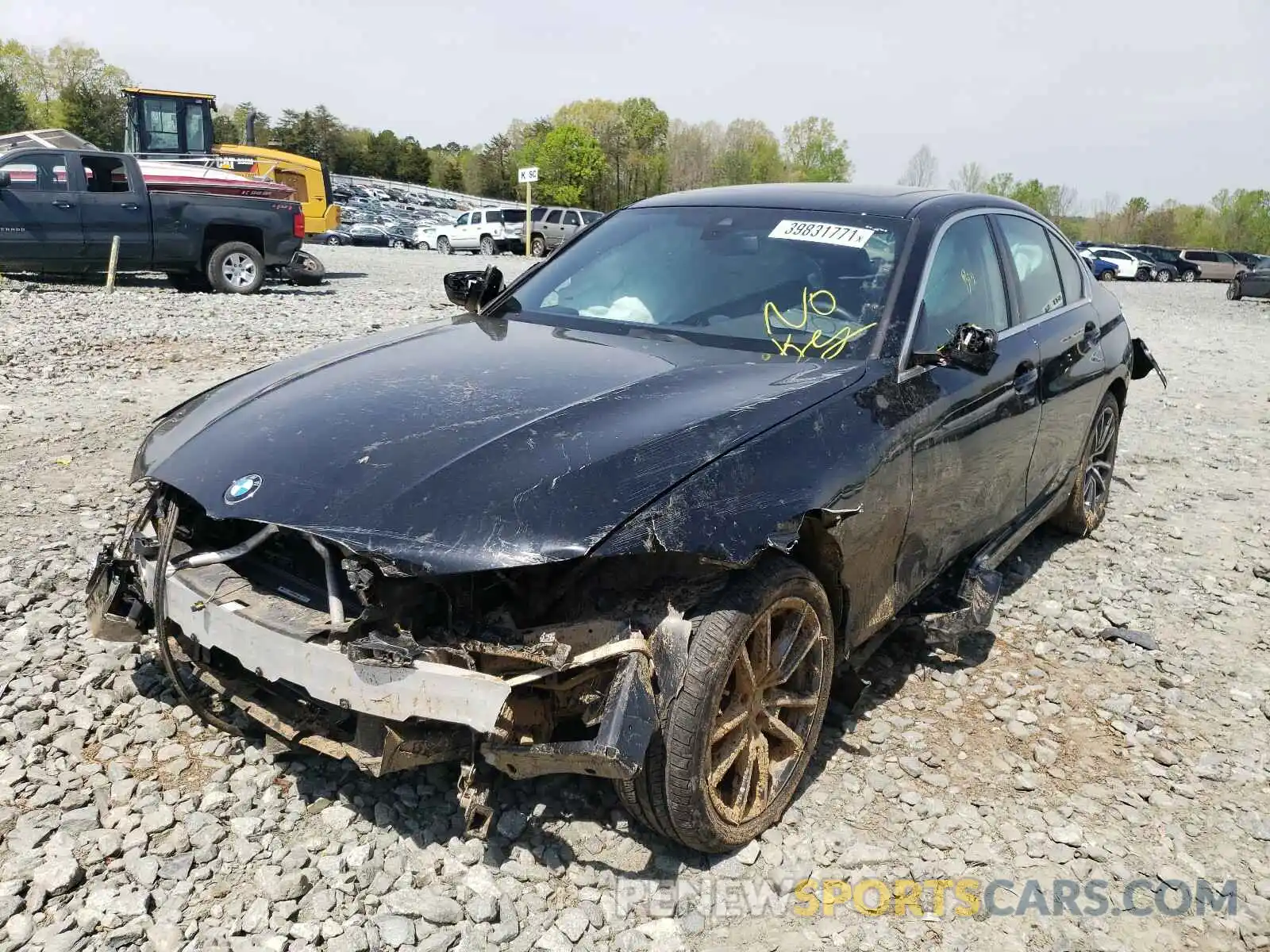 2 Фотография поврежденного автомобиля 3MW5R1J09L8B14876 BMW 3 SERIES 2020