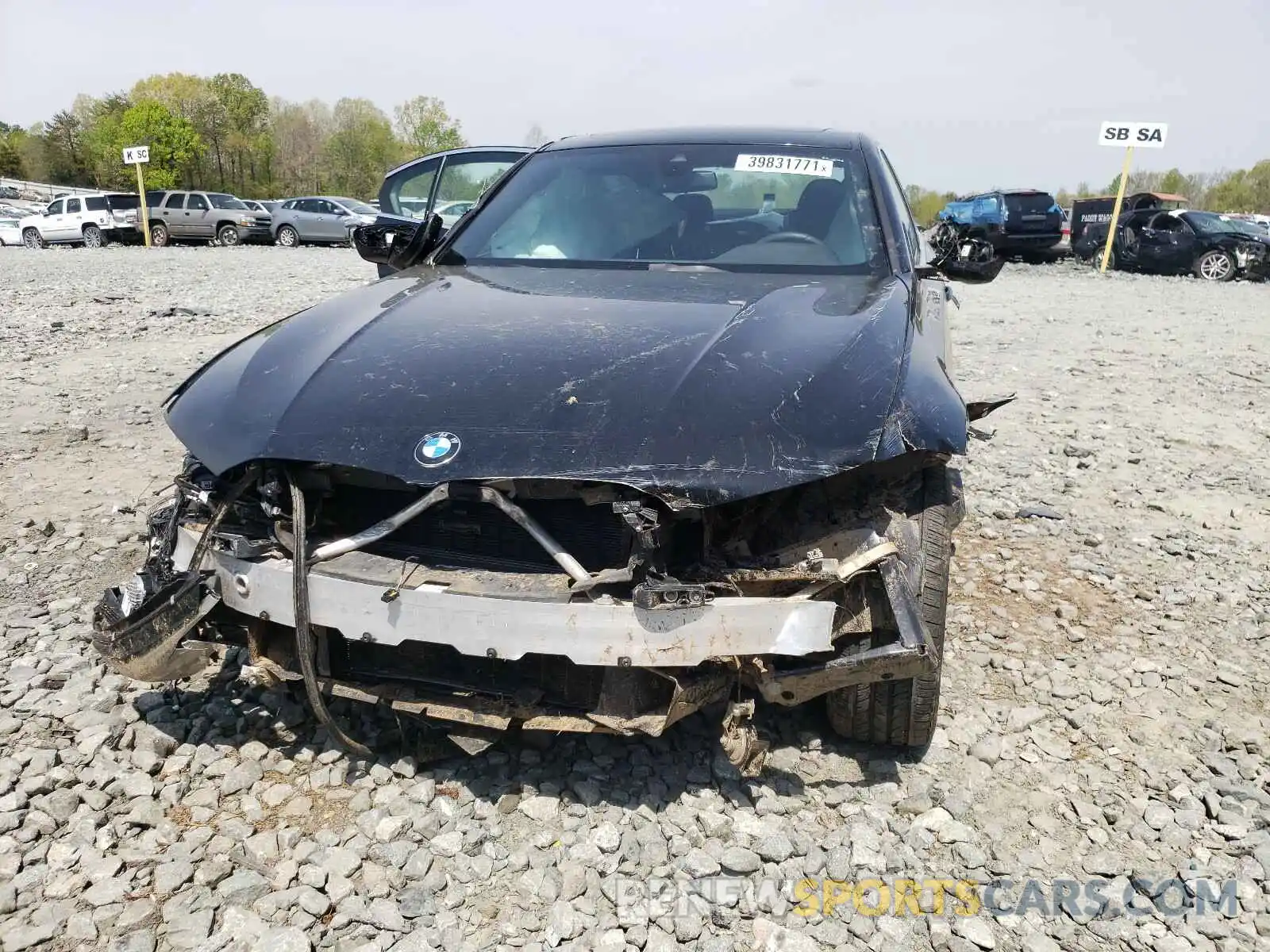9 Фотография поврежденного автомобиля 3MW5R1J09L8B14876 BMW 3 SERIES 2020