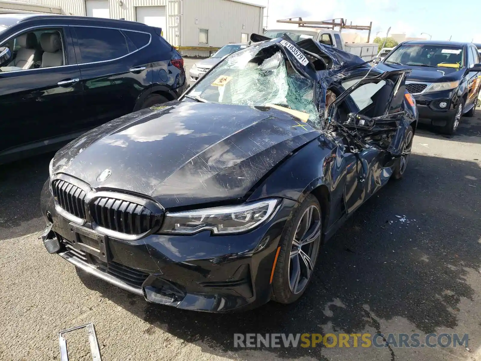 2 Photograph of a damaged car 3MW5R1J09L8B15056 BMW 3 SERIES 2020