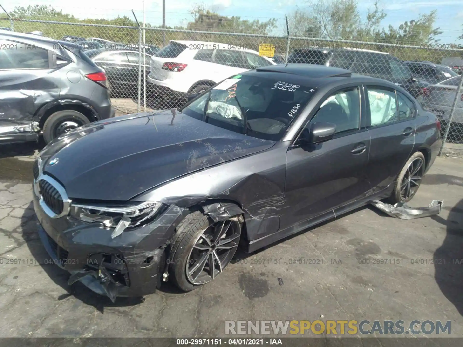 2 Photograph of a damaged car 3MW5R1J09L8B18331 BMW 3 SERIES 2020