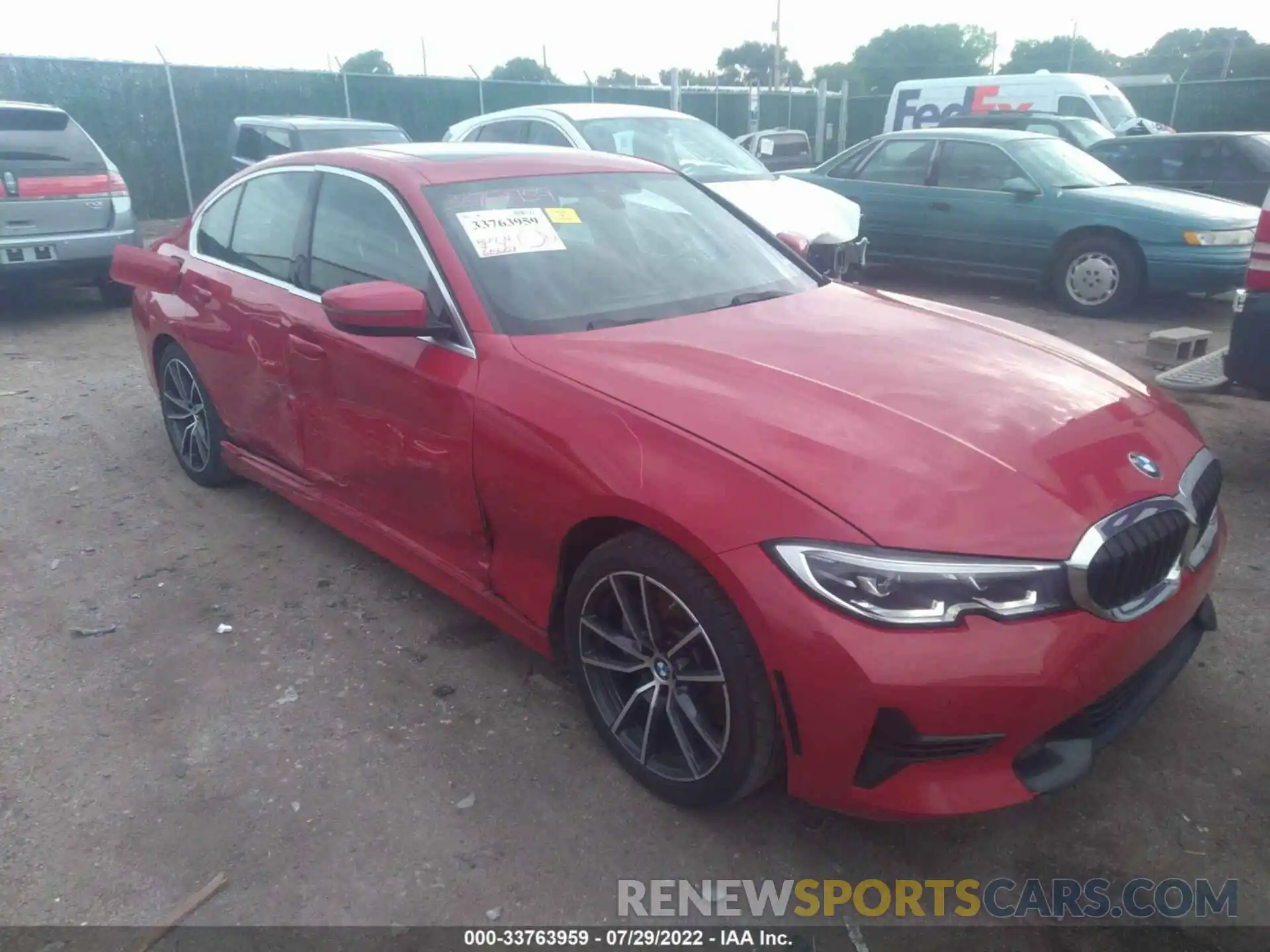 1 Photograph of a damaged car 3MW5R1J09L8B22069 BMW 3 SERIES 2020