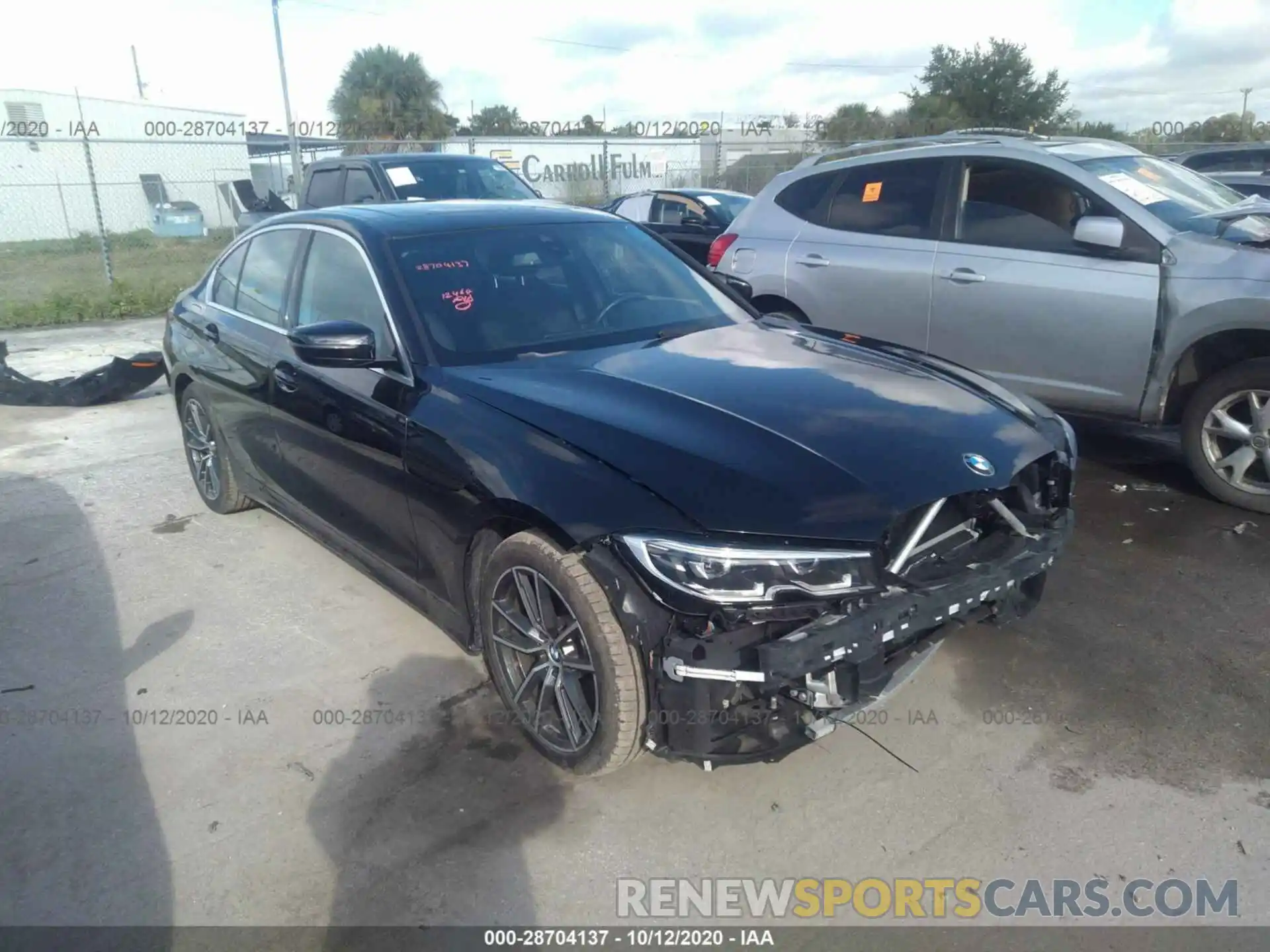 1 Photograph of a damaged car 3MW5R1J09L8B22153 BMW 3 SERIES 2020