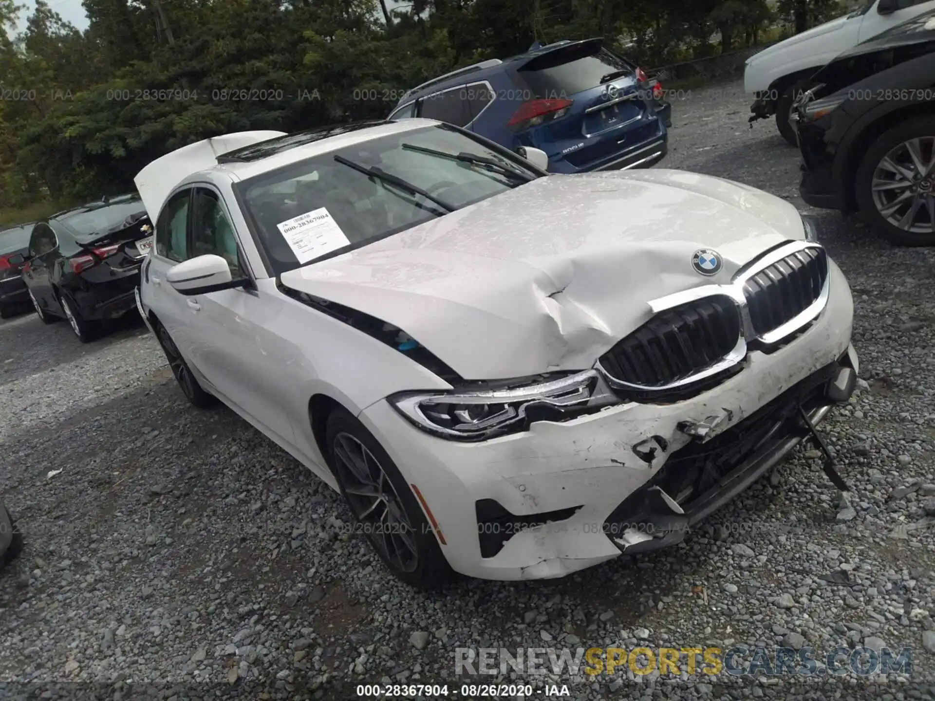 1 Photograph of a damaged car 3MW5R1J09L8B23397 BMW 3 SERIES 2020