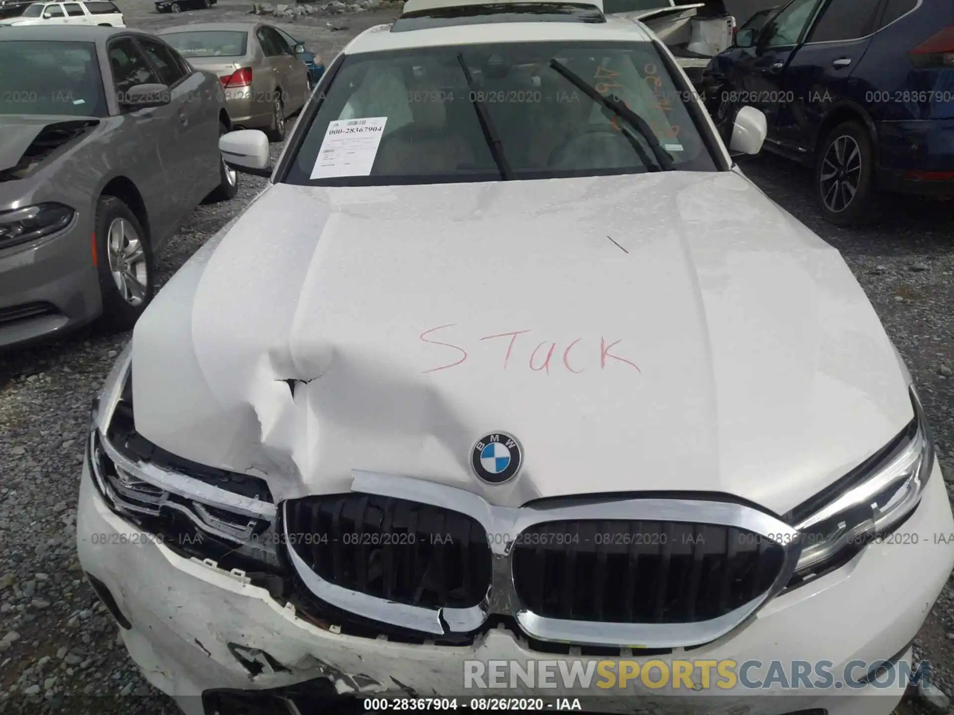 10 Photograph of a damaged car 3MW5R1J09L8B23397 BMW 3 SERIES 2020