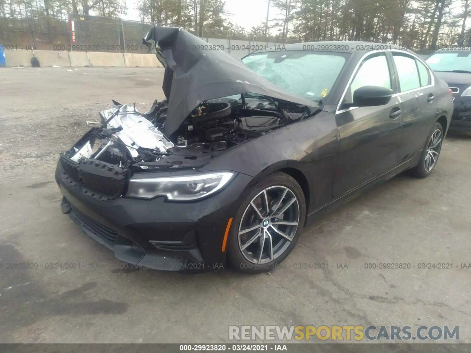 2 Фотография поврежденного автомобиля 3MW5R1J09L8B24422 BMW 3 SERIES 2020