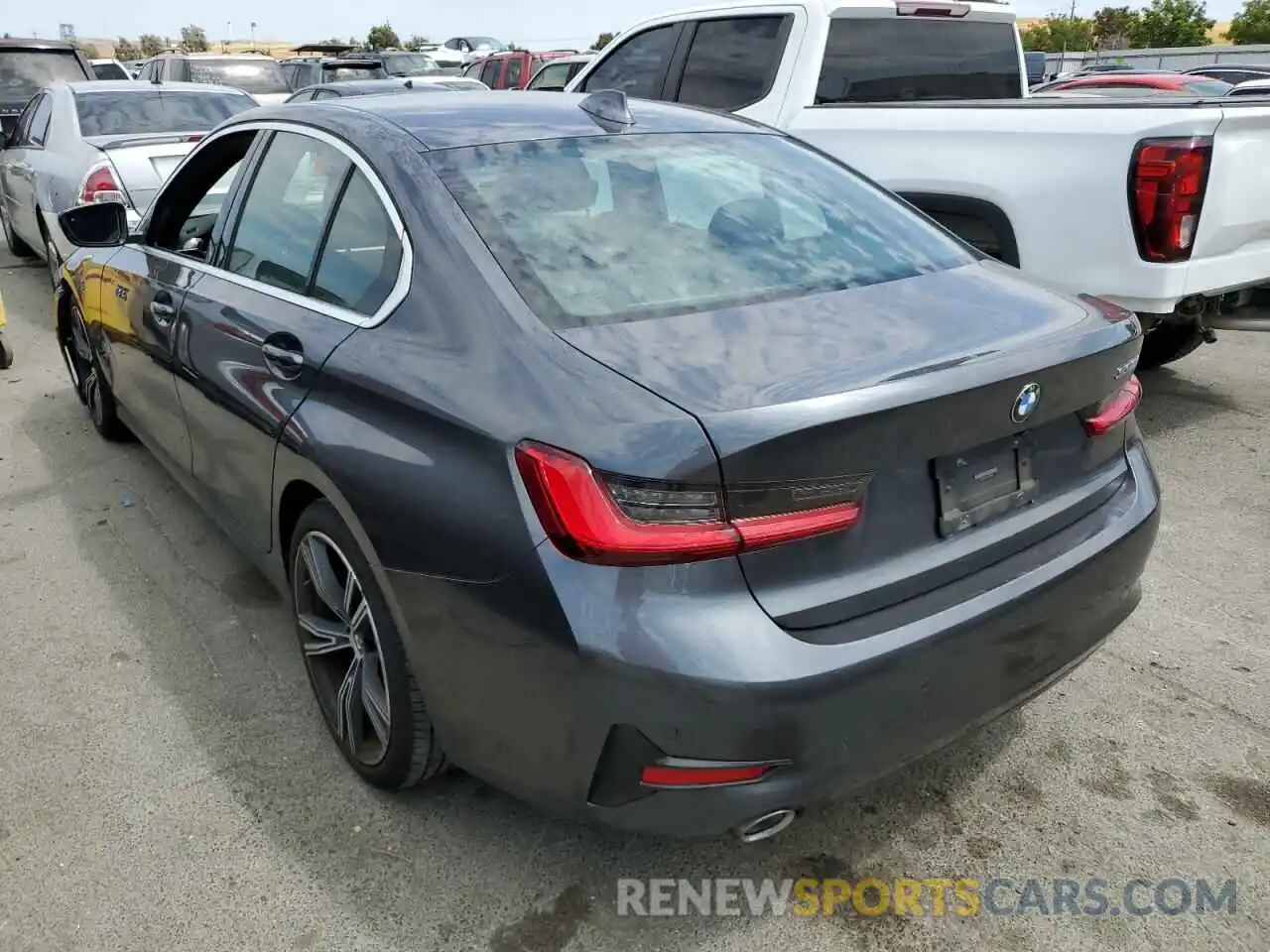 3 Photograph of a damaged car 3MW5R1J09L8B26266 BMW 3 SERIES 2020