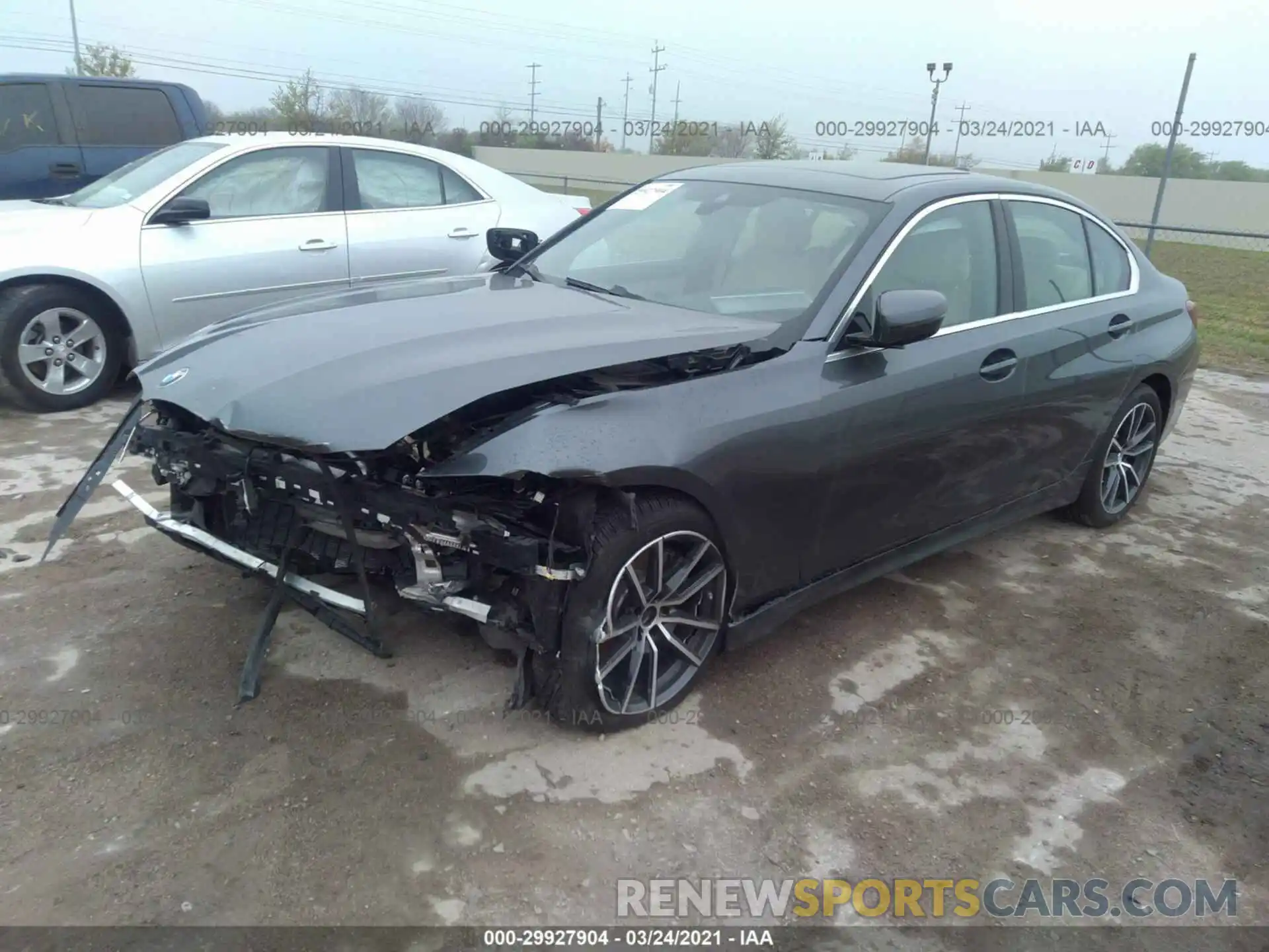 2 Фотография поврежденного автомобиля 3MW5R1J09L8B29586 BMW 3 SERIES 2020