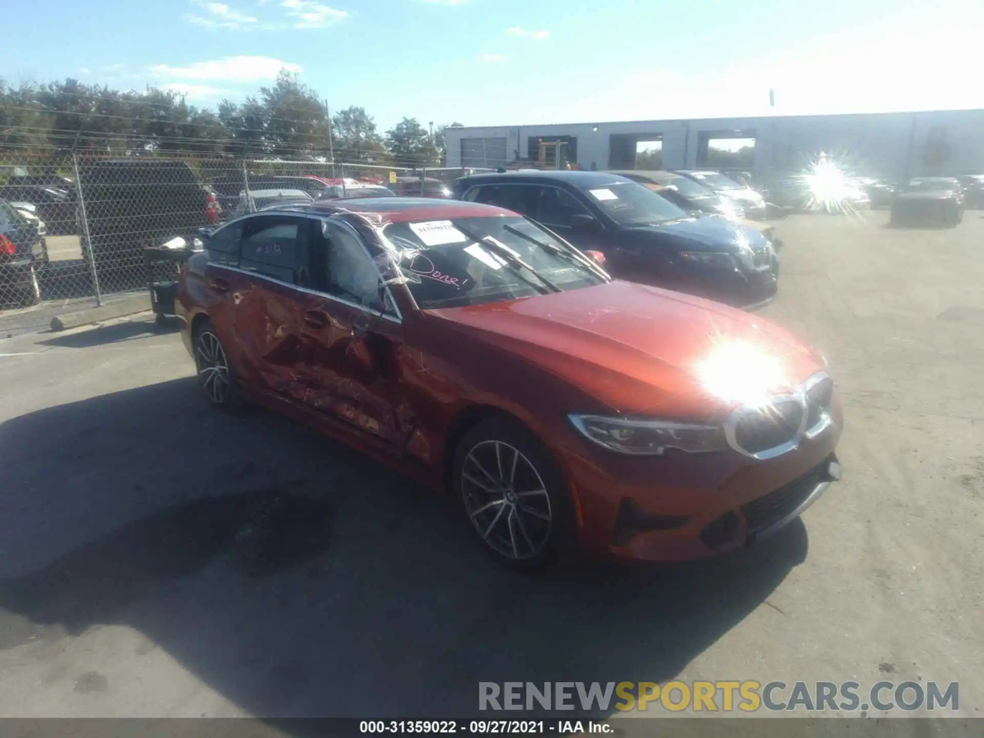 1 Photograph of a damaged car 3MW5R1J09L8B29801 BMW 3 SERIES 2020