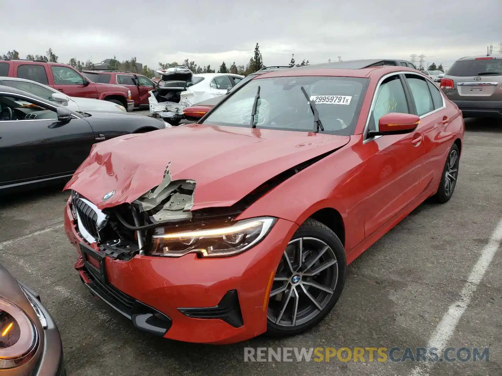 2 Photograph of a damaged car 3MW5R1J09L8B30947 BMW 3 SERIES 2020