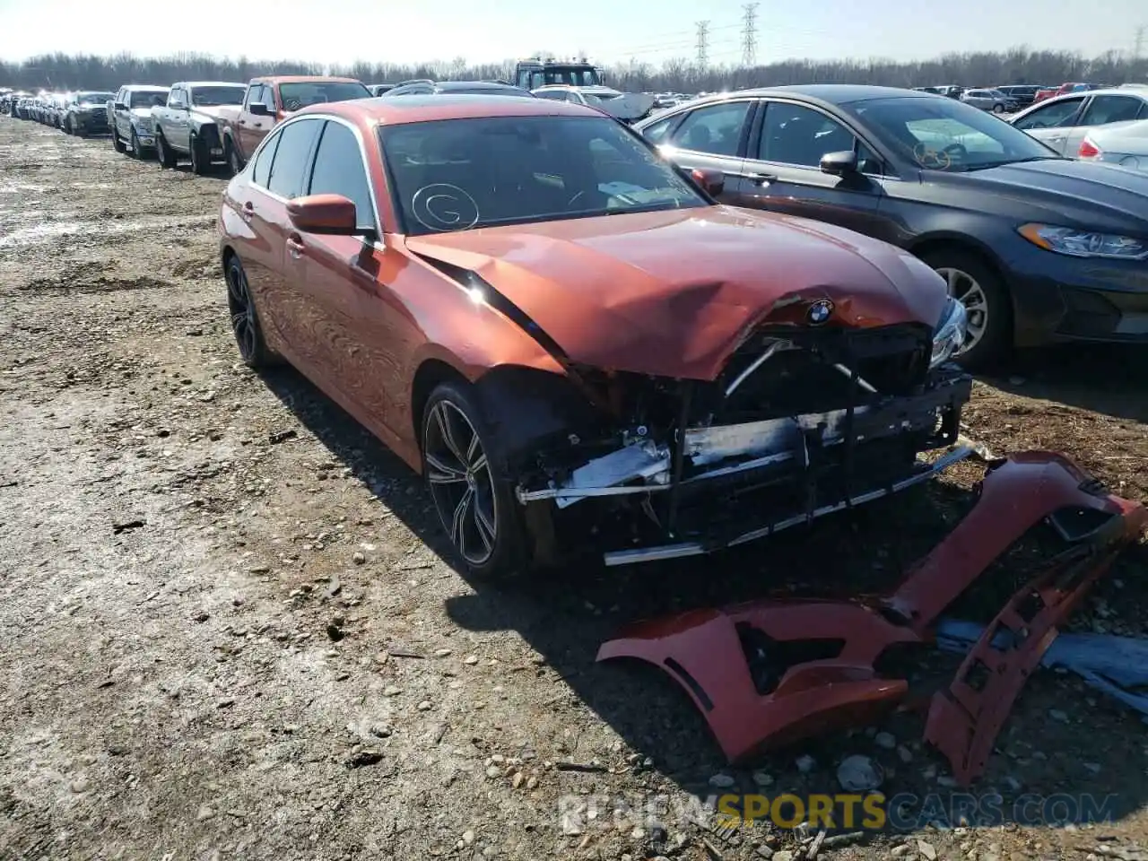 1 Photograph of a damaged car 3MW5R1J09L8B41740 BMW 3 SERIES 2020