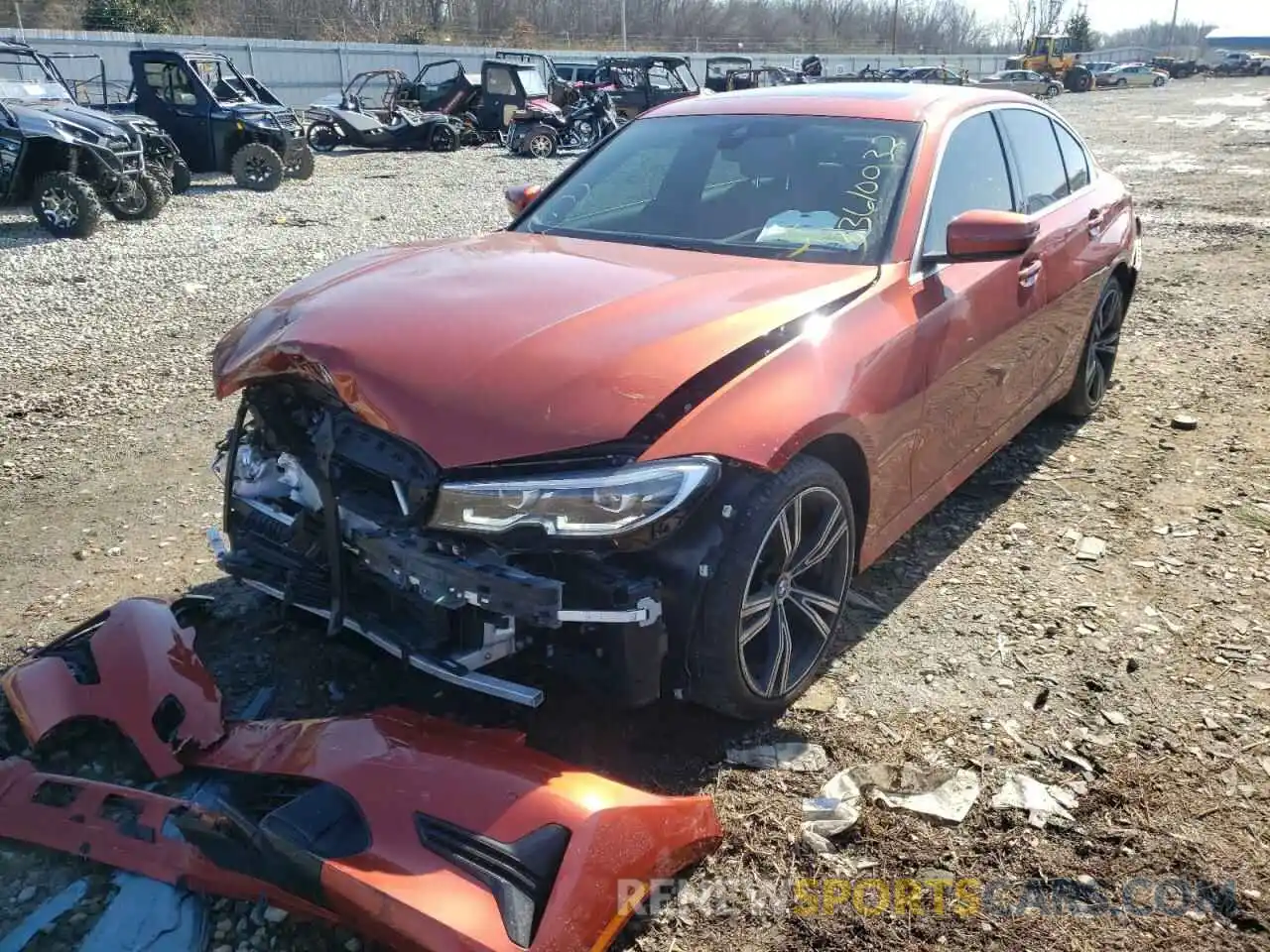 2 Photograph of a damaged car 3MW5R1J09L8B41740 BMW 3 SERIES 2020