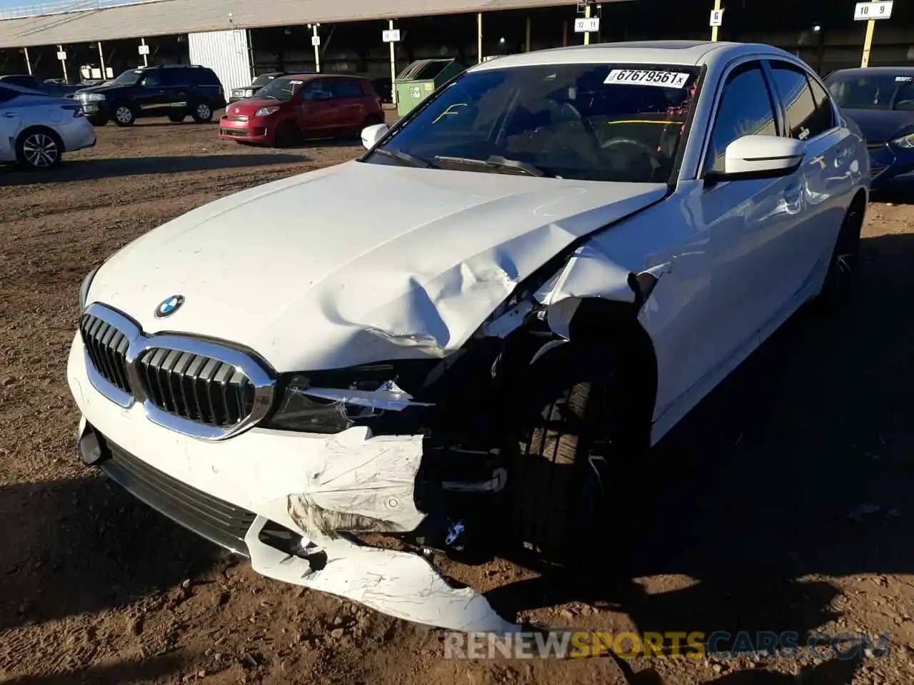 2 Photograph of a damaged car 3MW5R1J09L8B41978 BMW 3 SERIES 2020