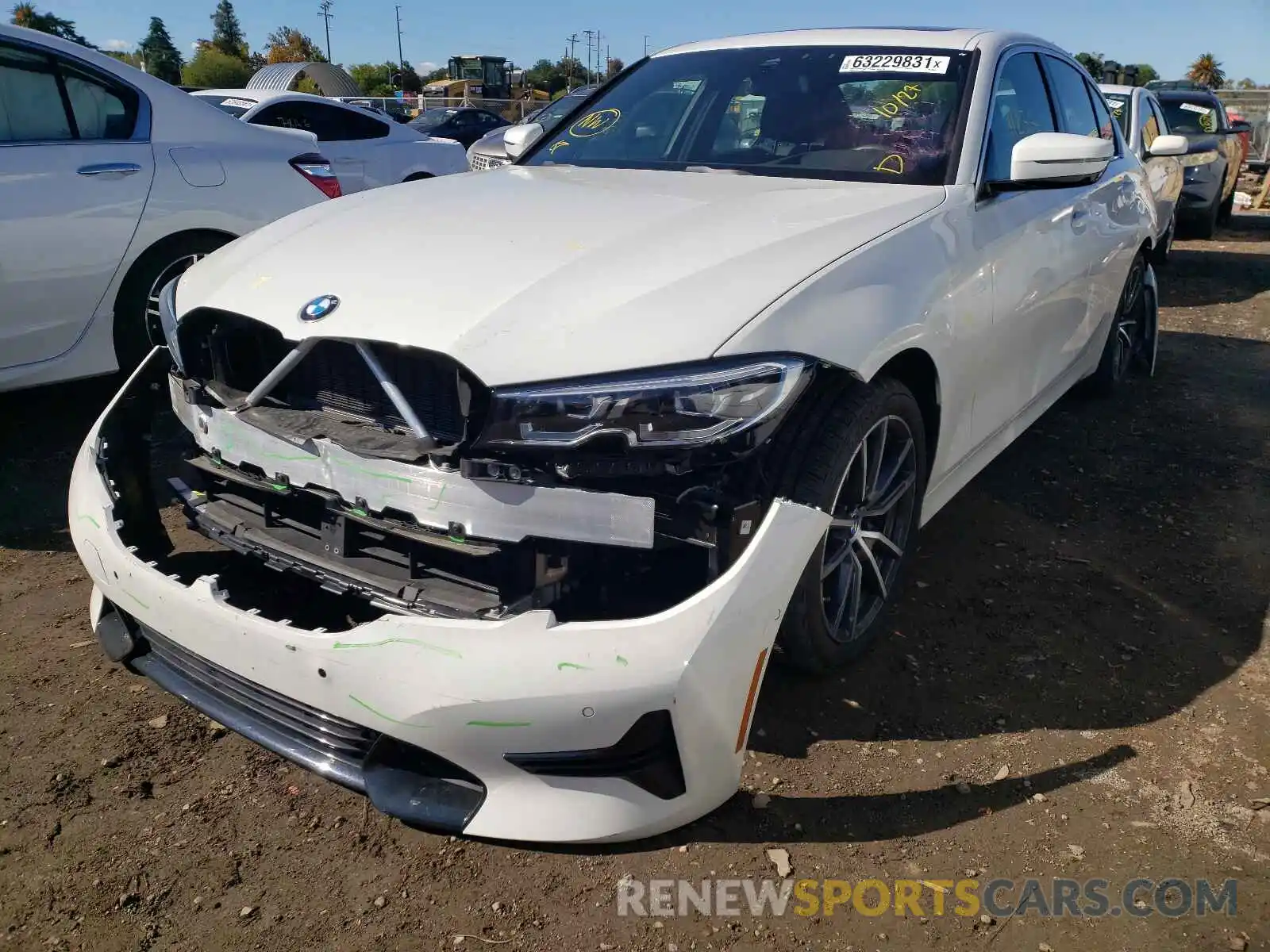 2 Photograph of a damaged car 3MW5R1J0XL8B06513 BMW 3 SERIES 2020