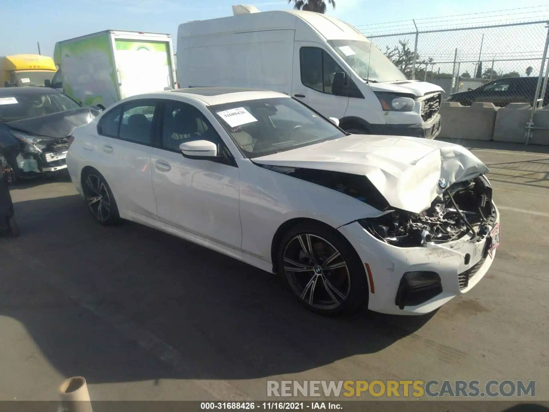 1 Photograph of a damaged car 3MW5R1J0XL8B08102 BMW 3 SERIES 2020